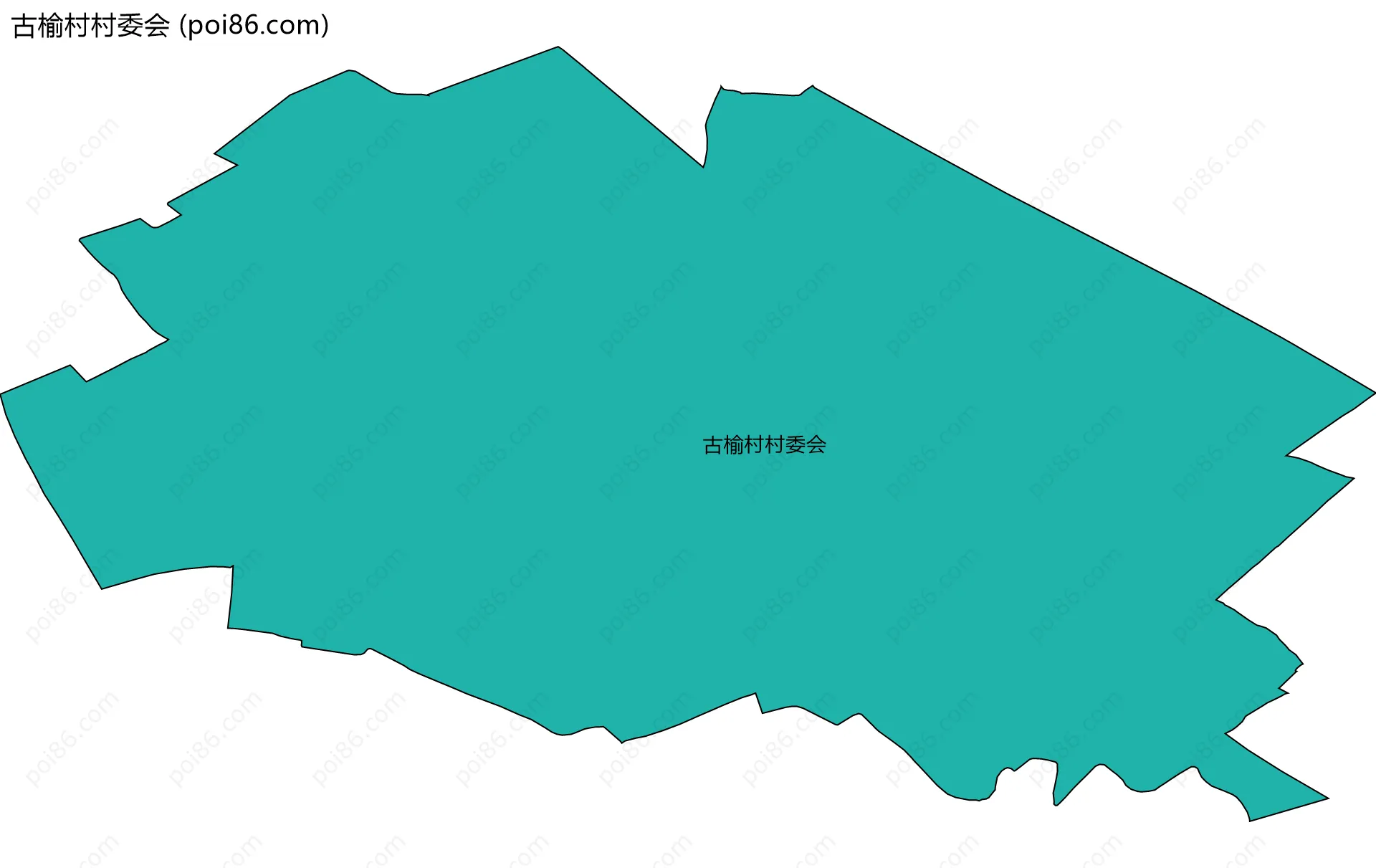 古榆村村委会边界地图