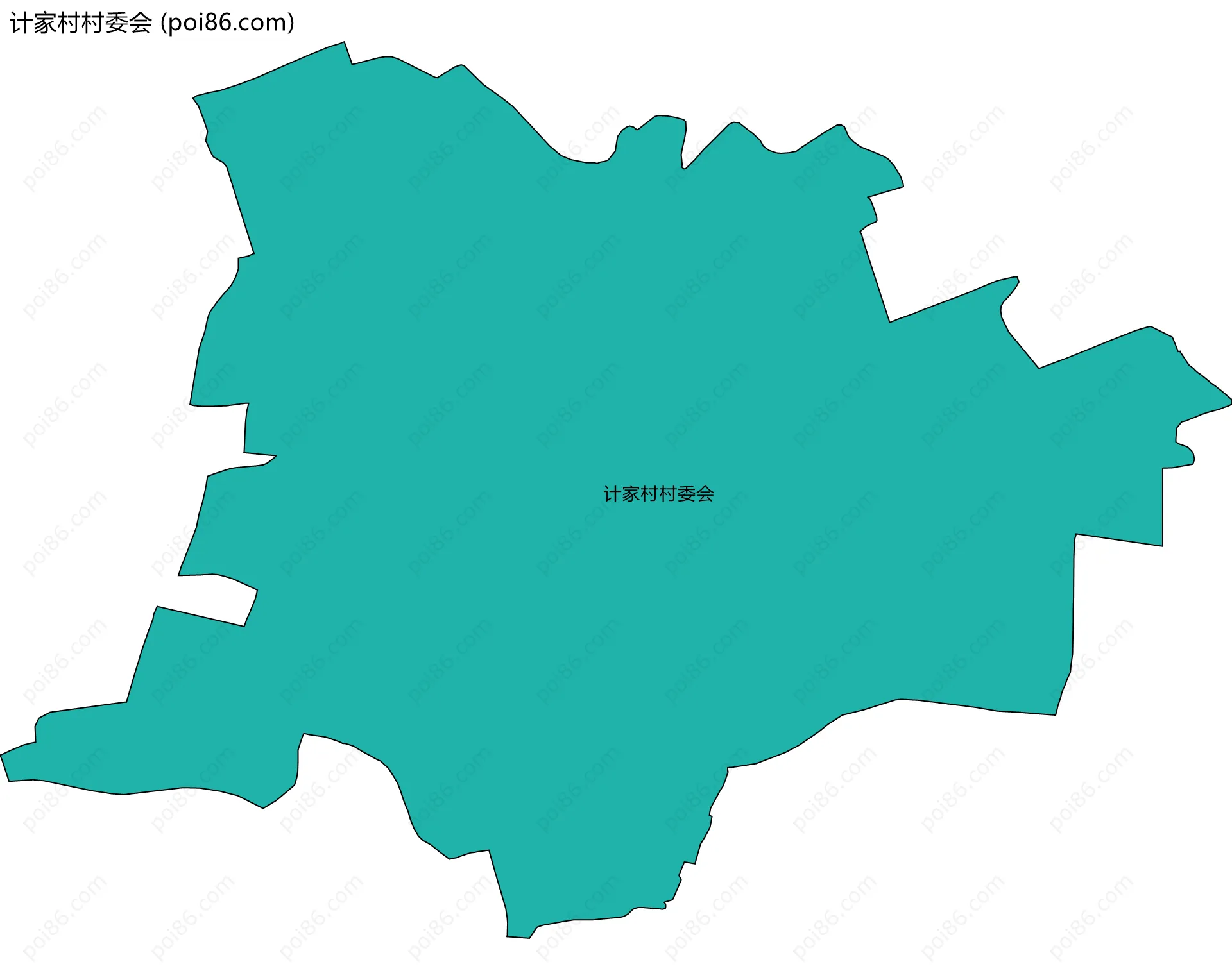 计家村村委会边界地图