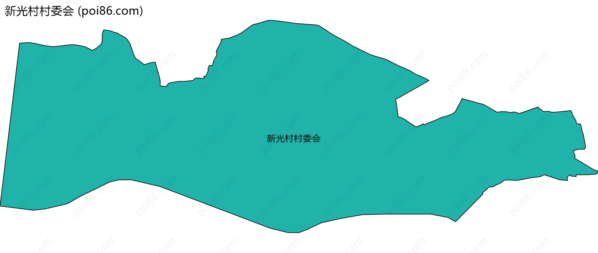 新光村村委会边界地图