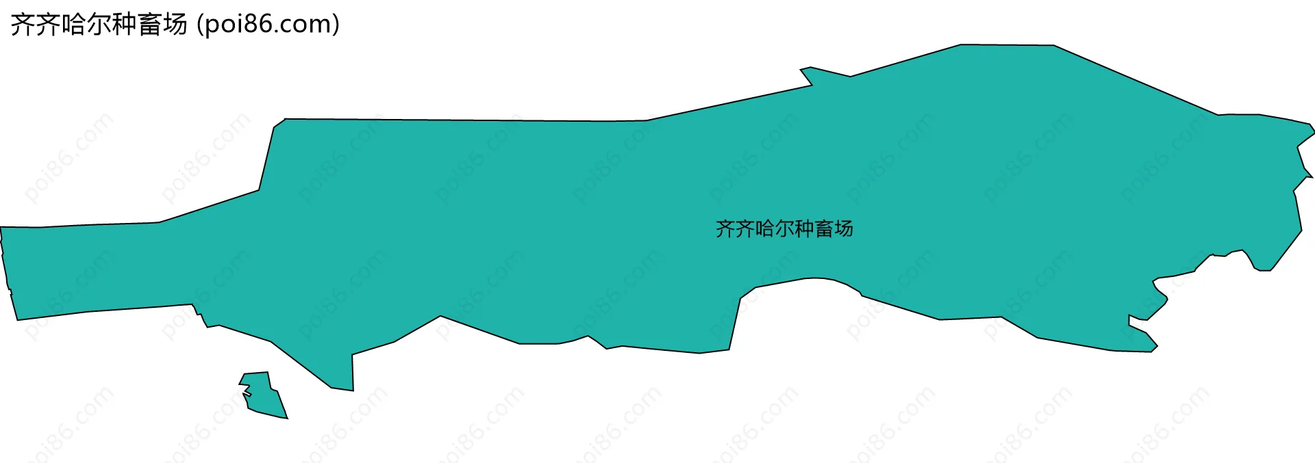 齐齐哈尔种畜场边界地图