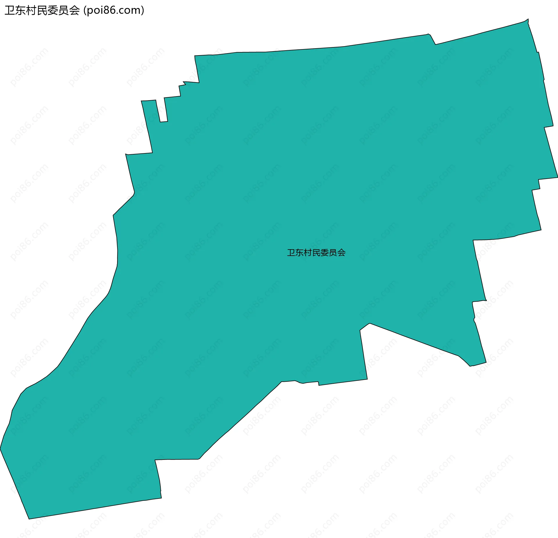 卫东村民委员会边界地图