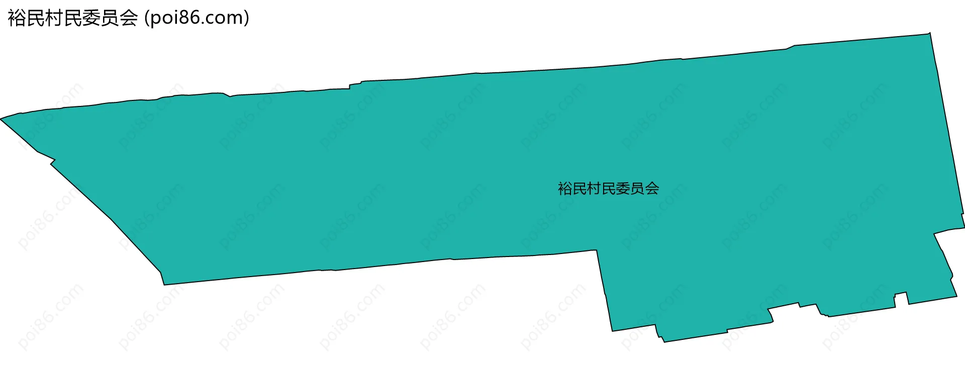 裕民村民委员会边界地图