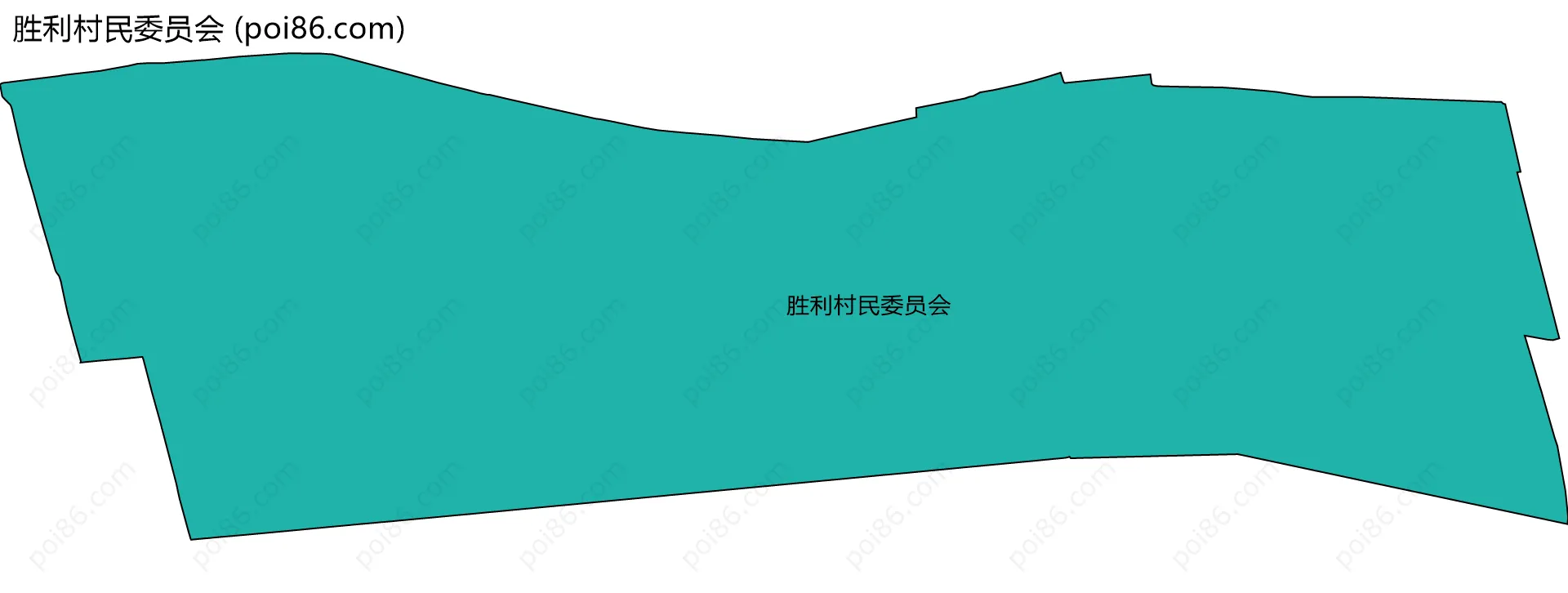胜利村民委员会边界地图