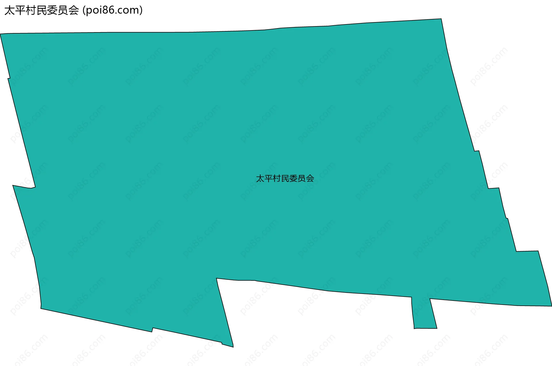 太平村民委员会边界地图