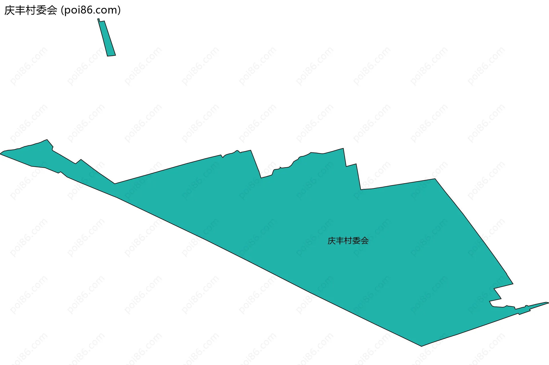 庆丰村委会边界地图