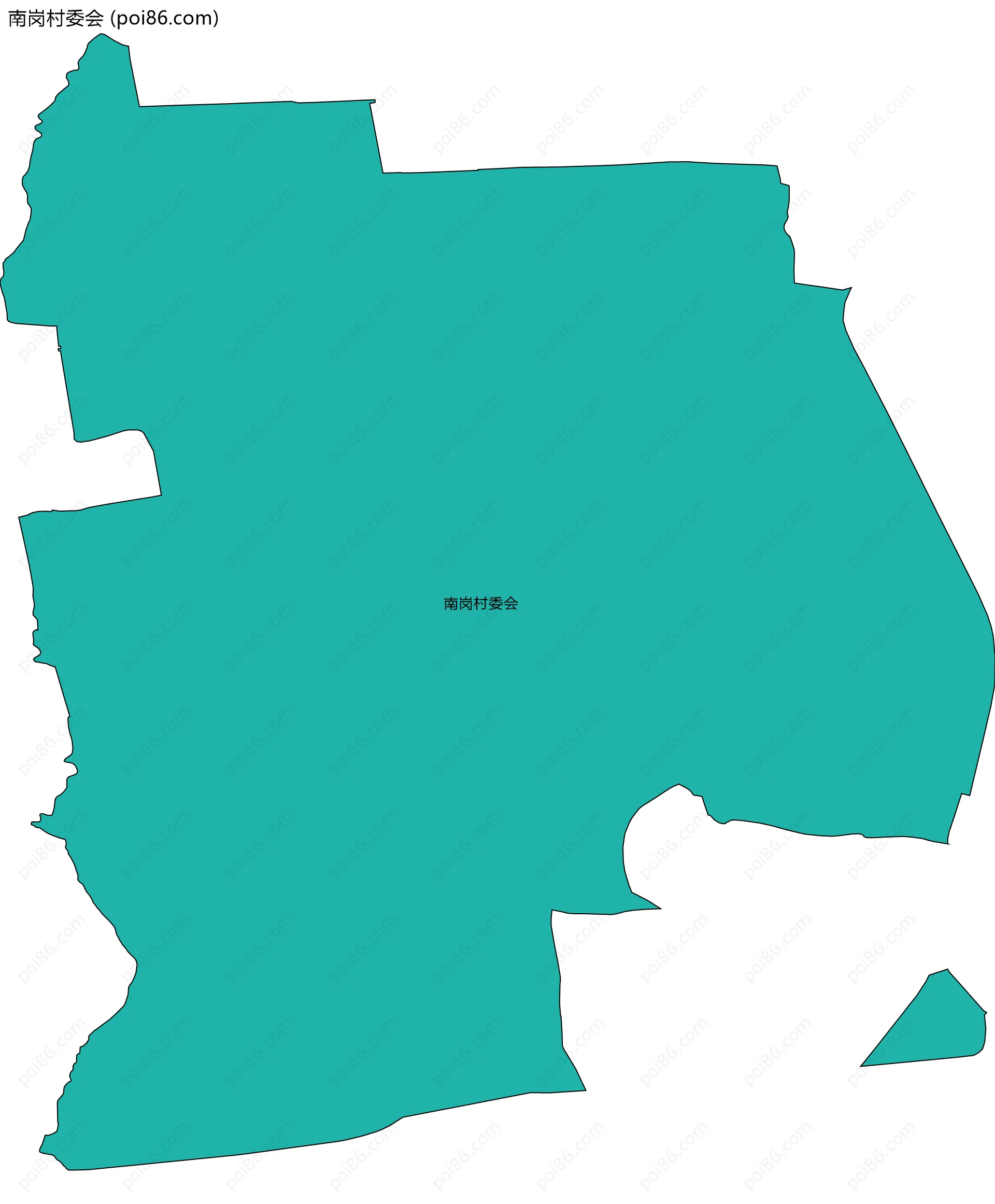 南岗村委会边界地图