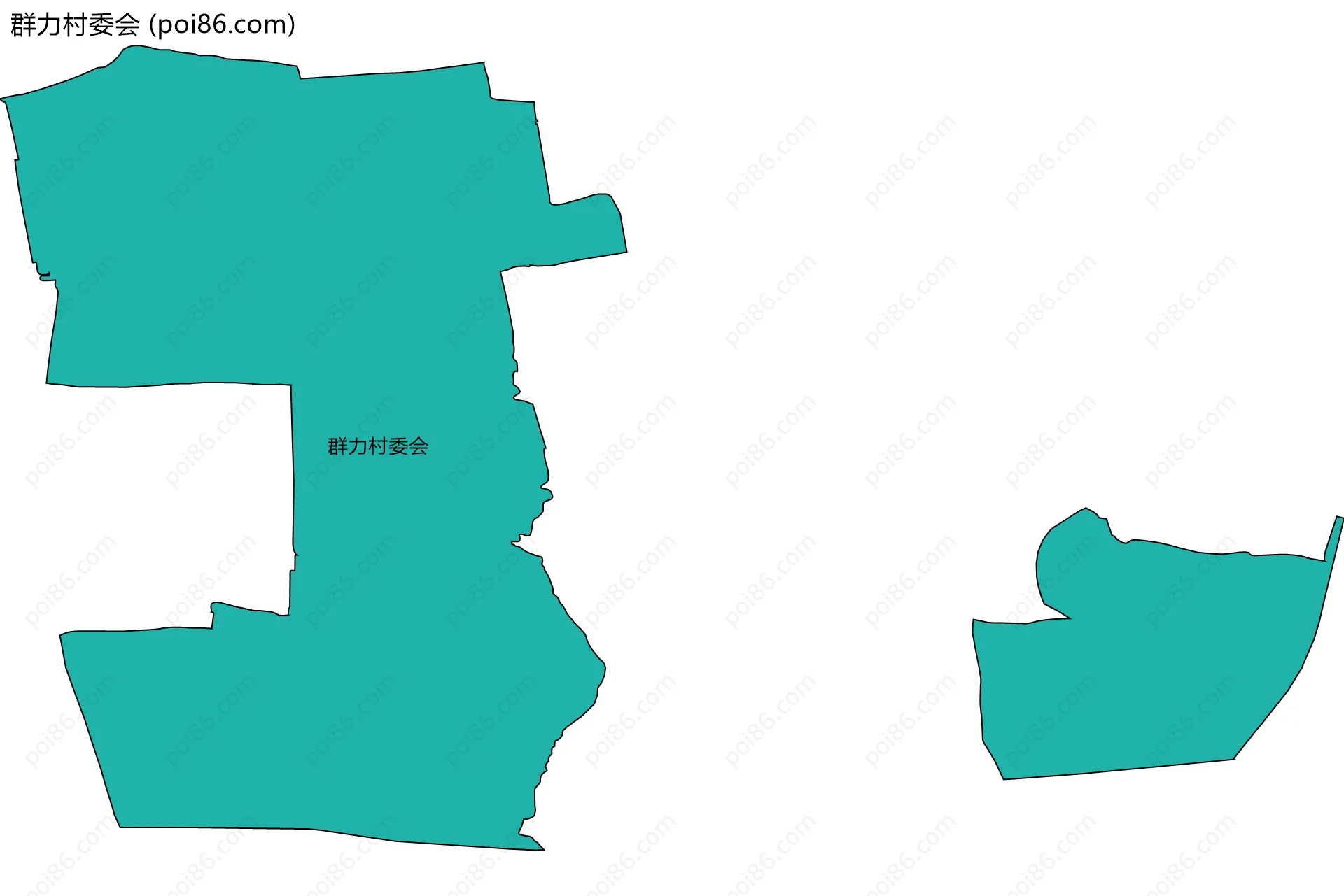 群力村委会边界地图
