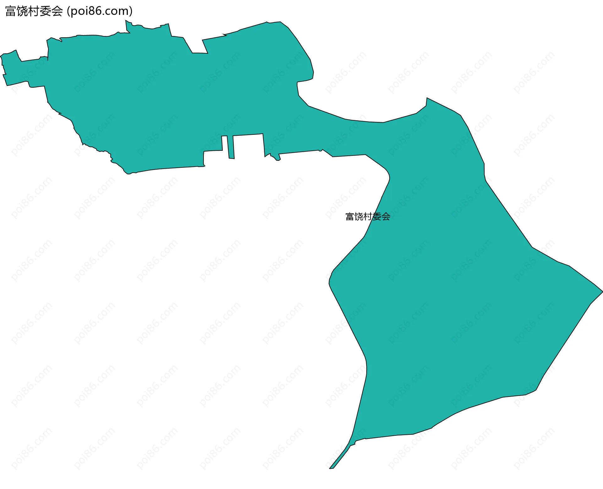富饶村委会边界地图