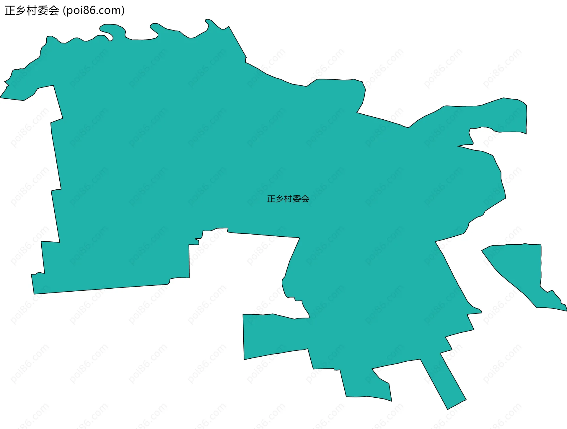 正乡村委会边界地图