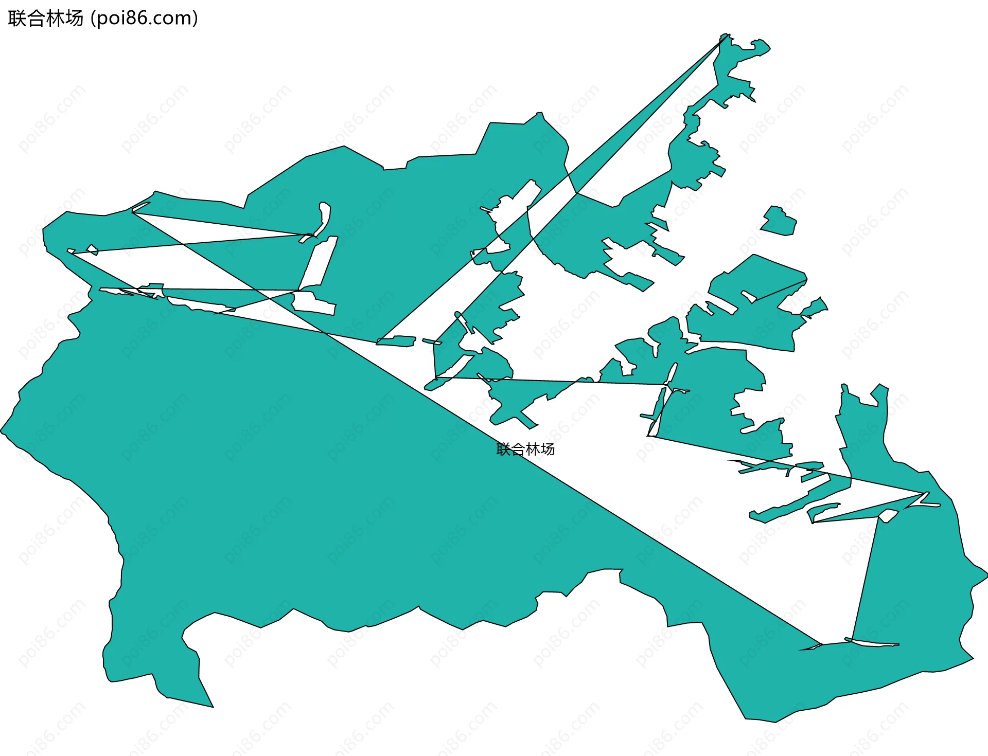 联合林场边界地图