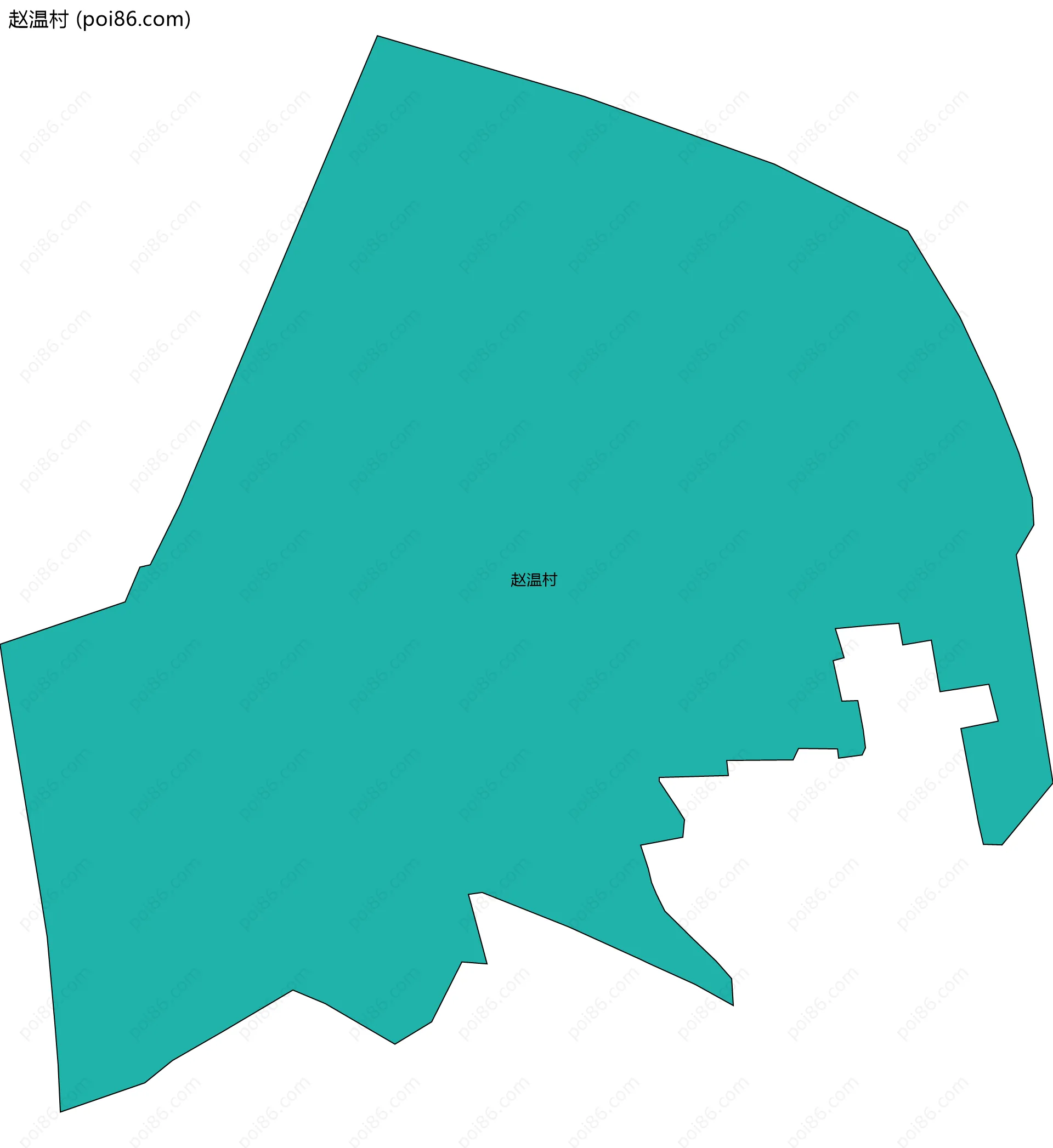 赵温村边界地图