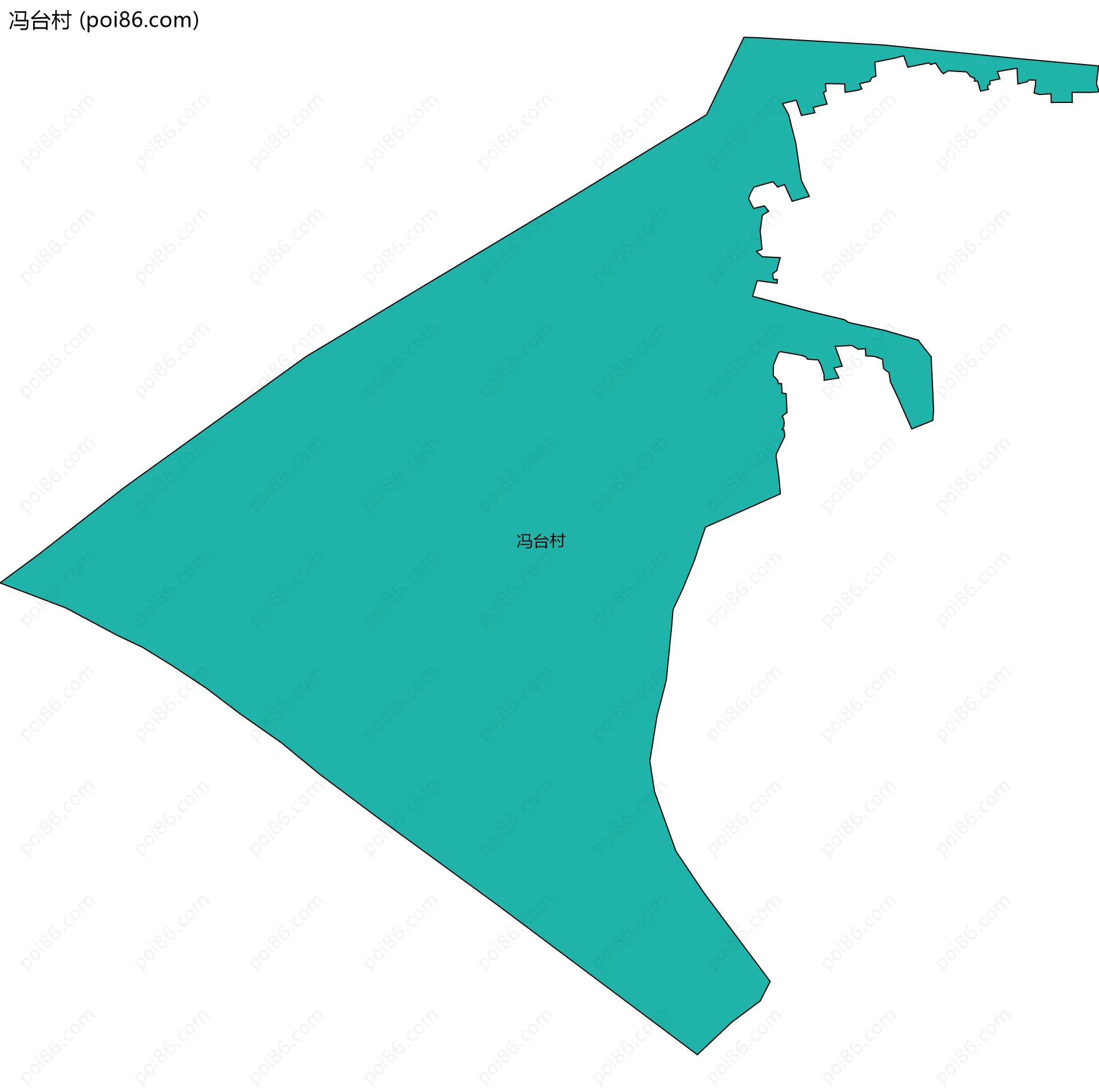 冯台村边界地图