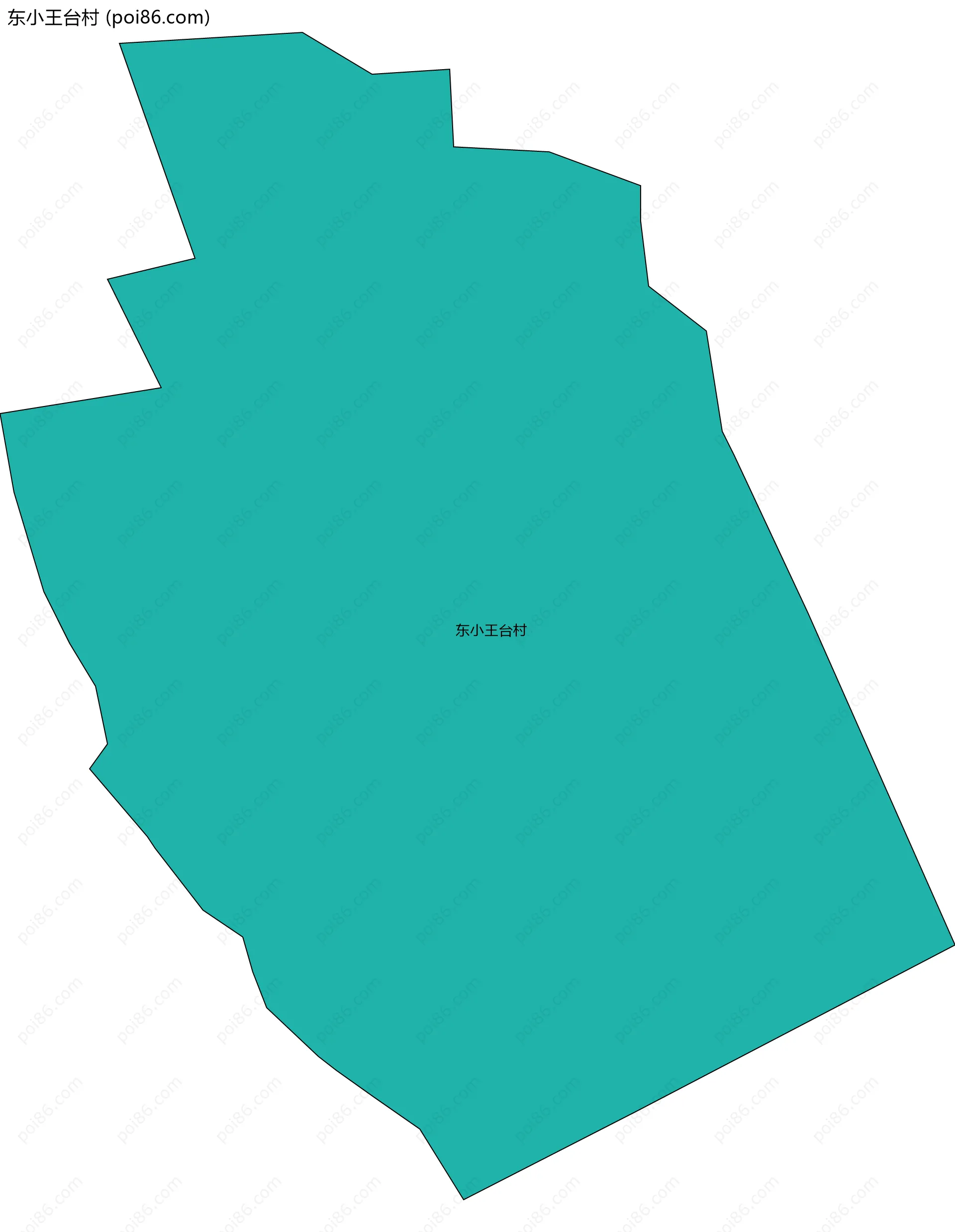 东小王台村边界地图