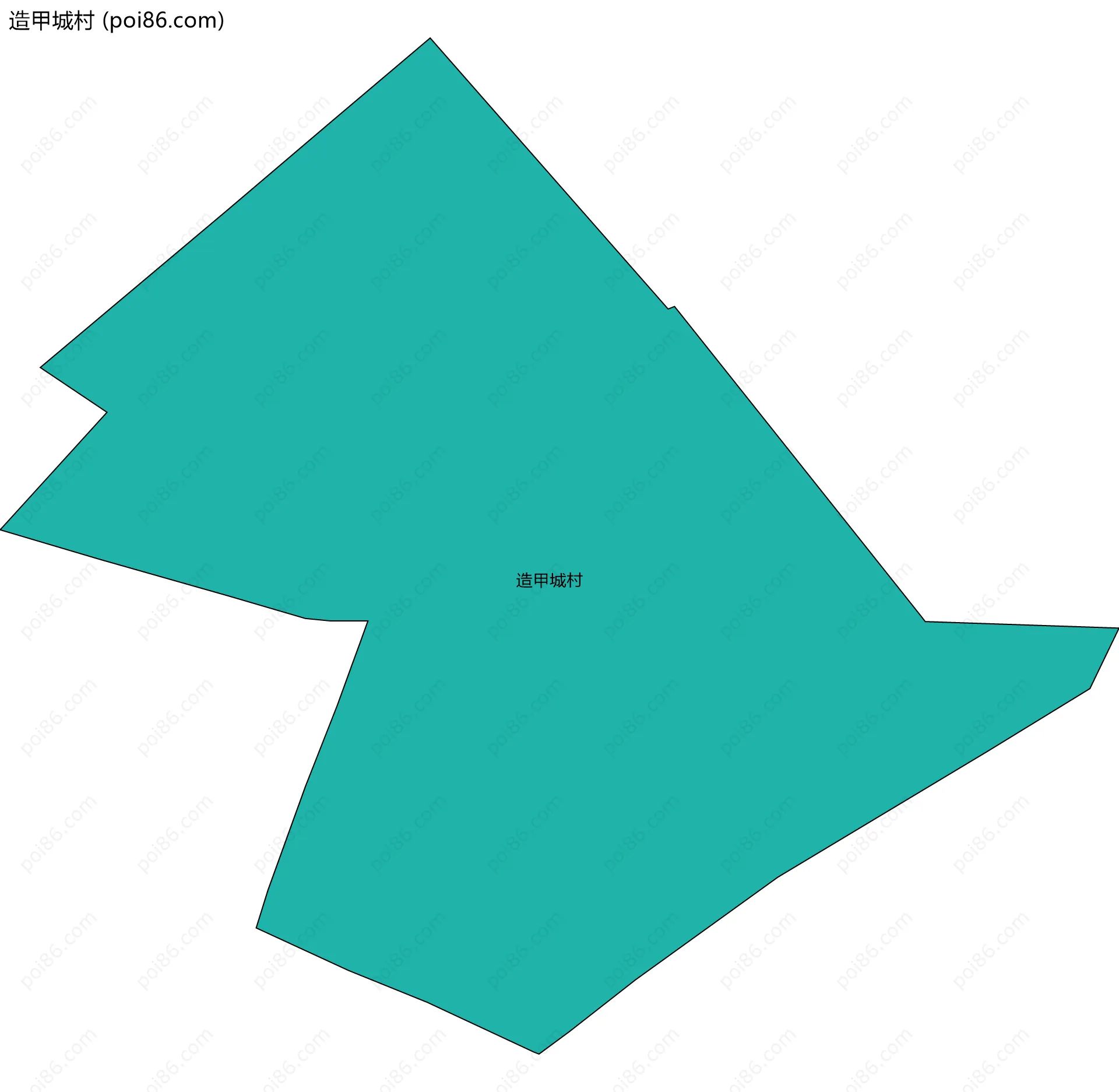 造甲城村边界地图