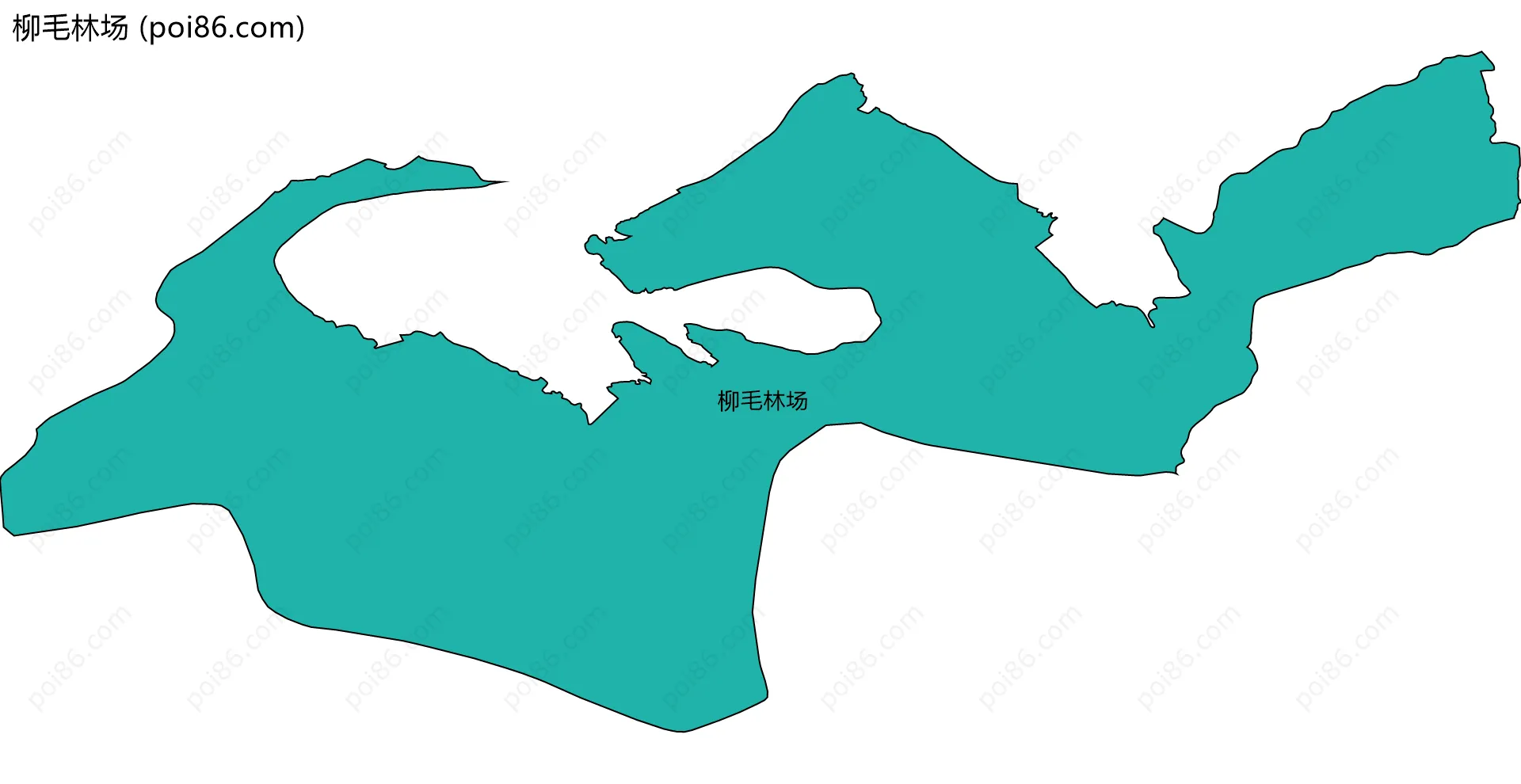 柳毛林场边界地图