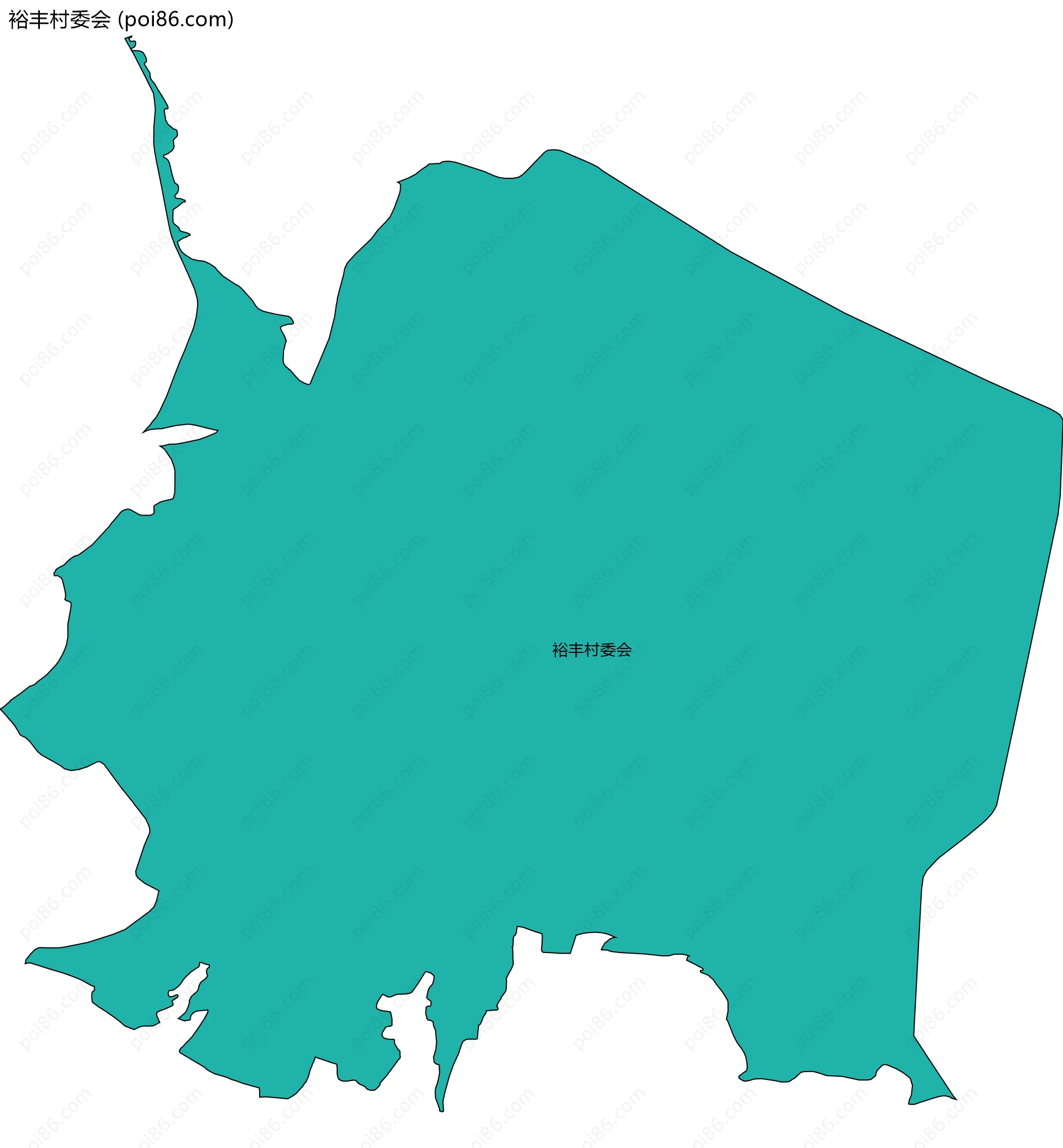 裕丰村委会边界地图