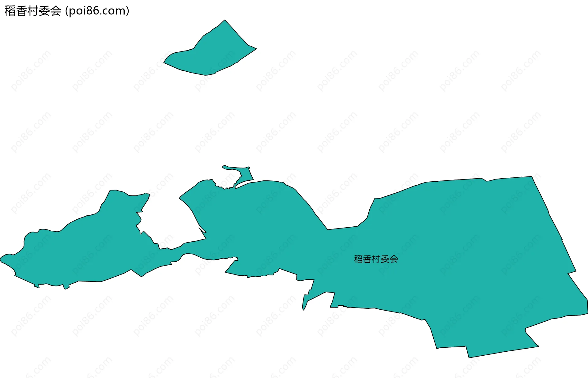 稻香村委会边界地图