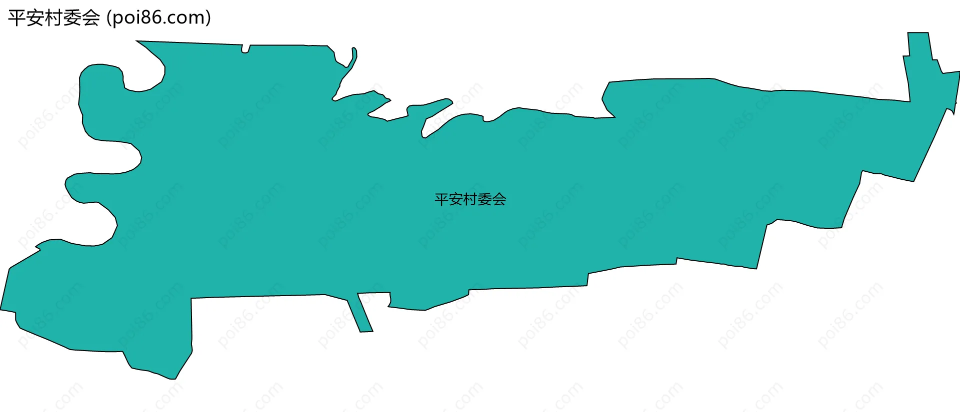 平安村委会边界地图