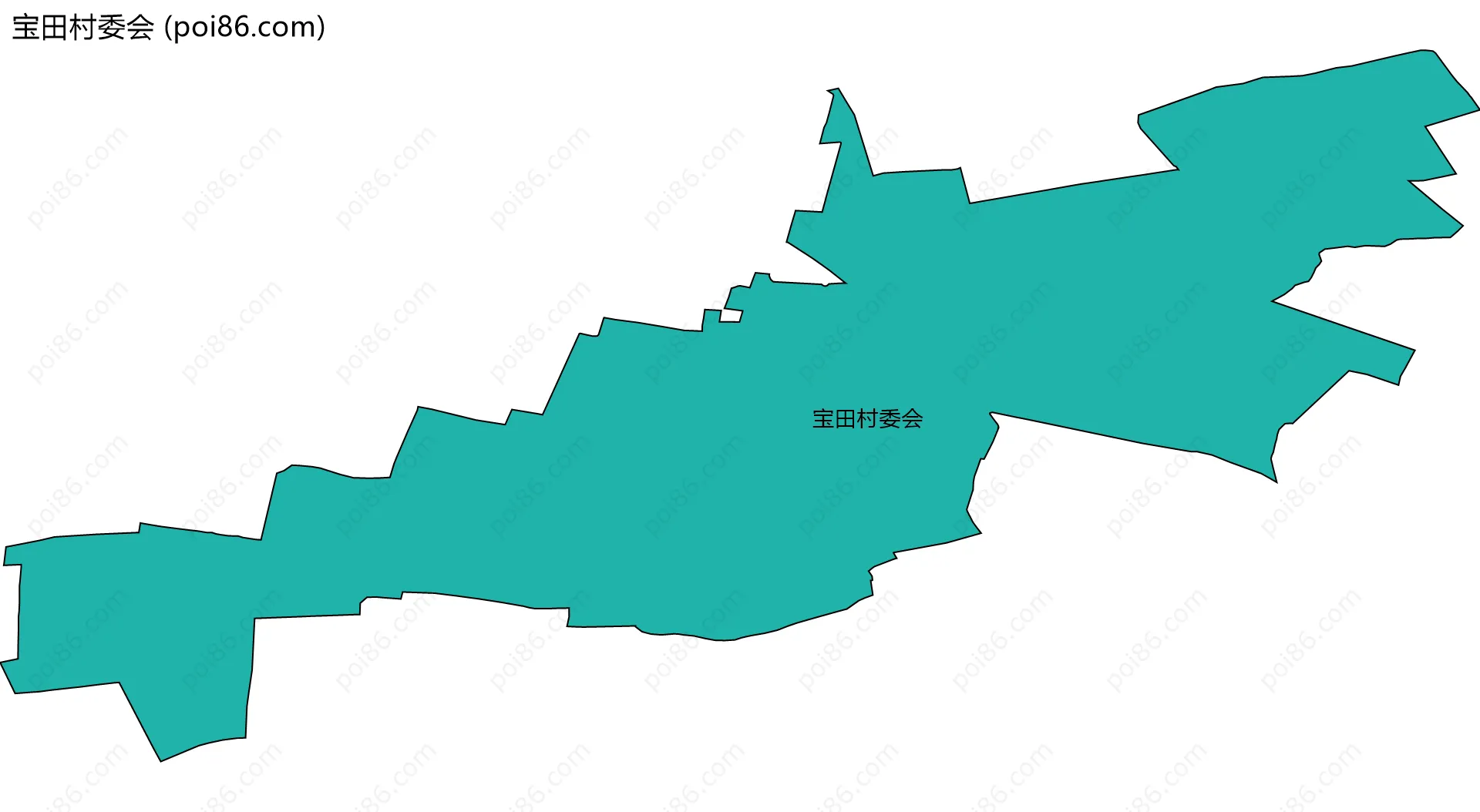 宝田村委会边界地图