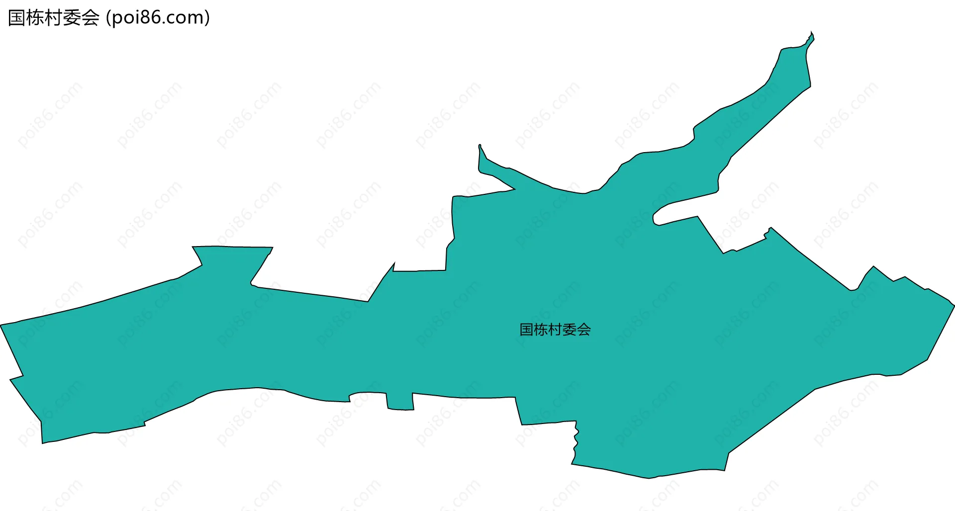 国栋村委会边界地图