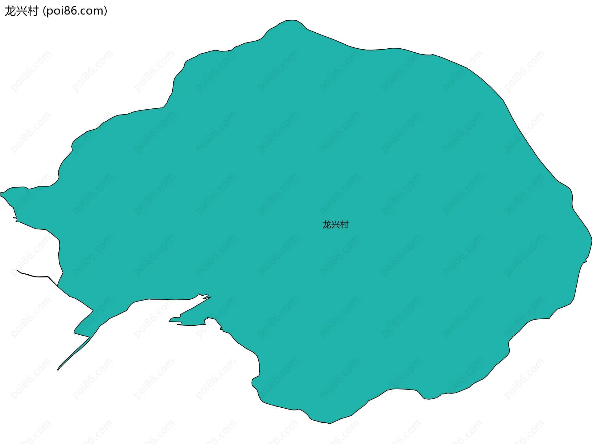 龙兴村边界地图