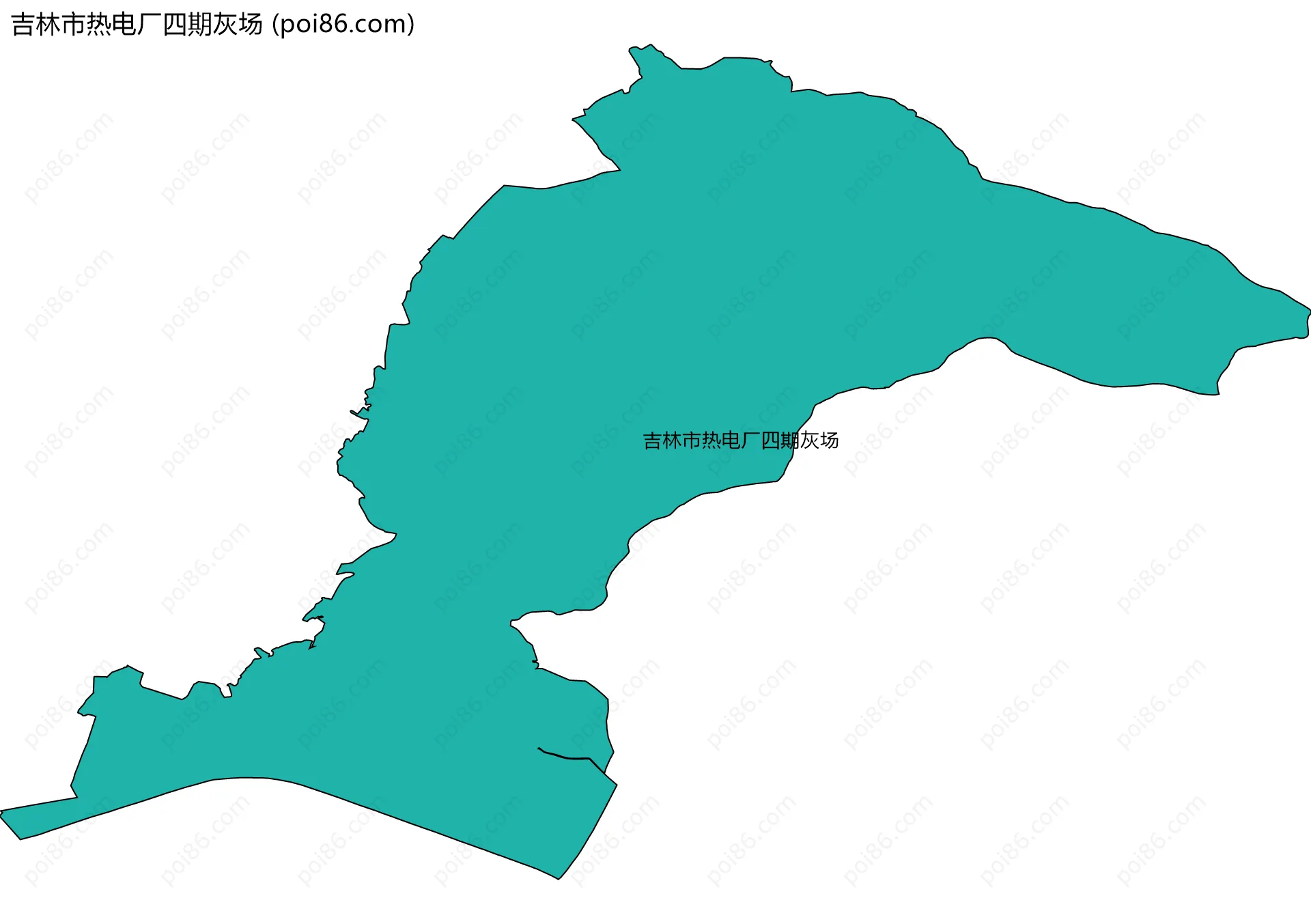 吉林市热电厂四期灰场边界地图