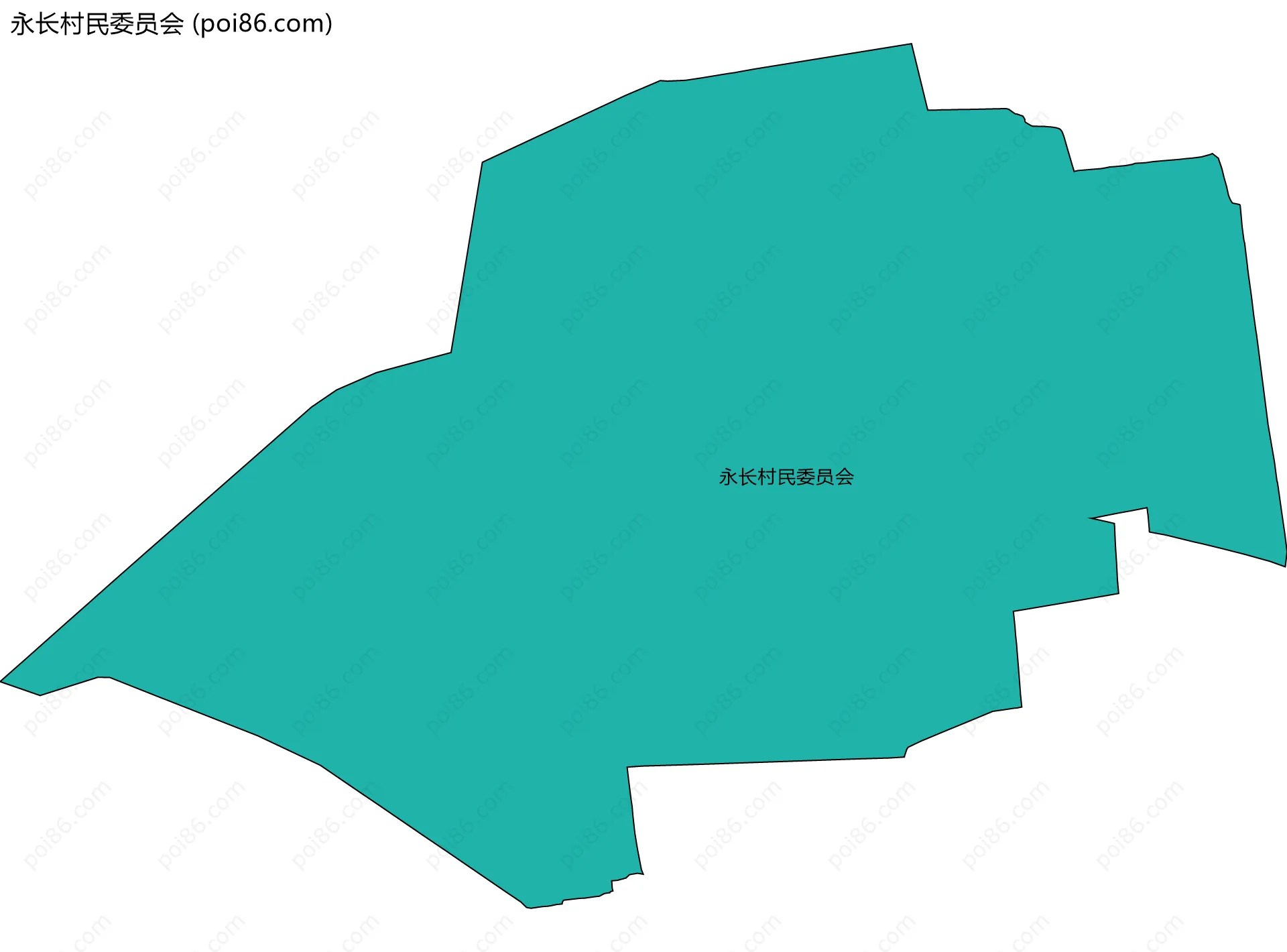 永长村民委员会边界地图
