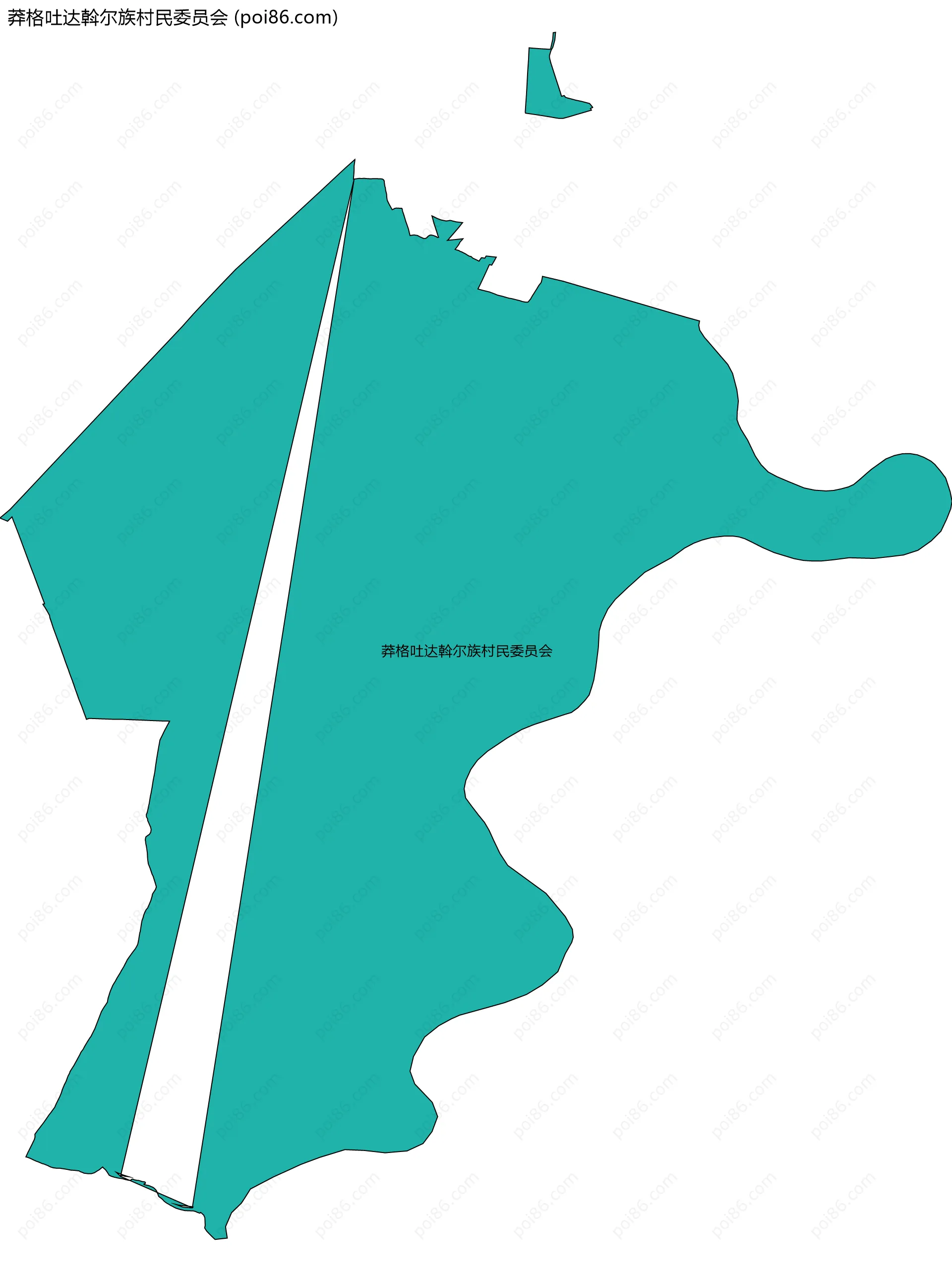 莽格吐达斡尔族村民委员会边界地图