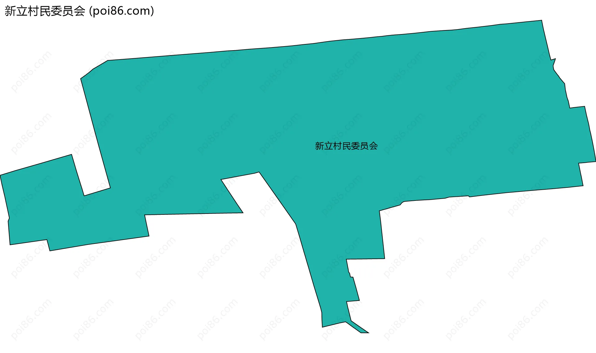 新立村民委员会边界地图