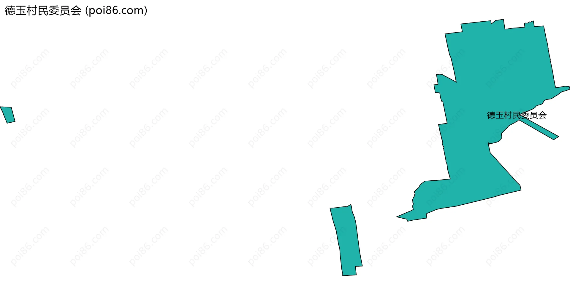 德玉村民委员会边界地图