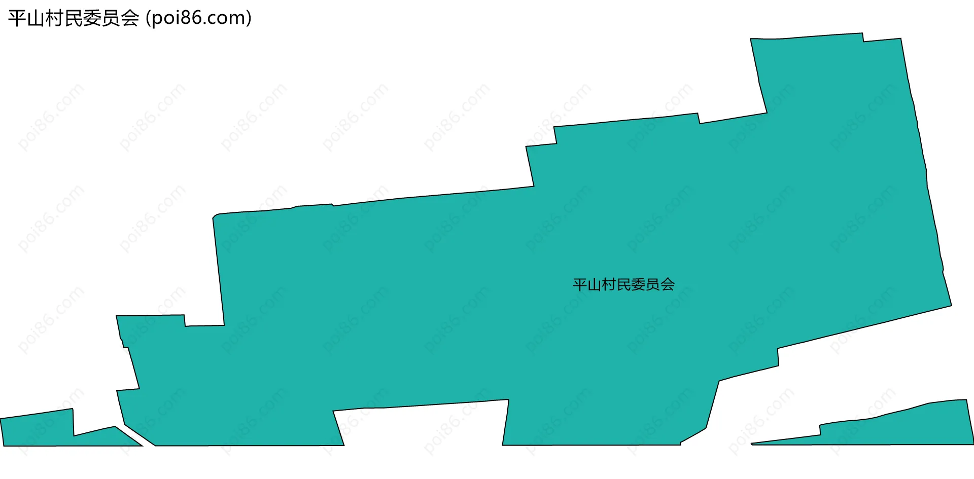 平山村民委员会边界地图