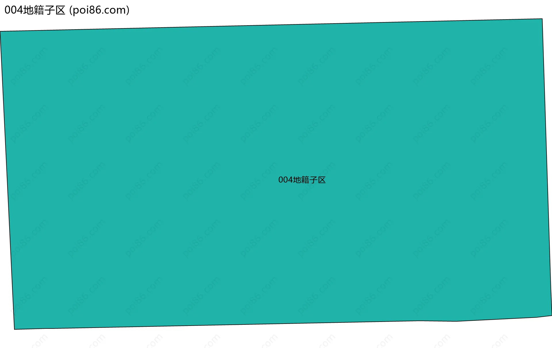 004地籍子区边界地图
