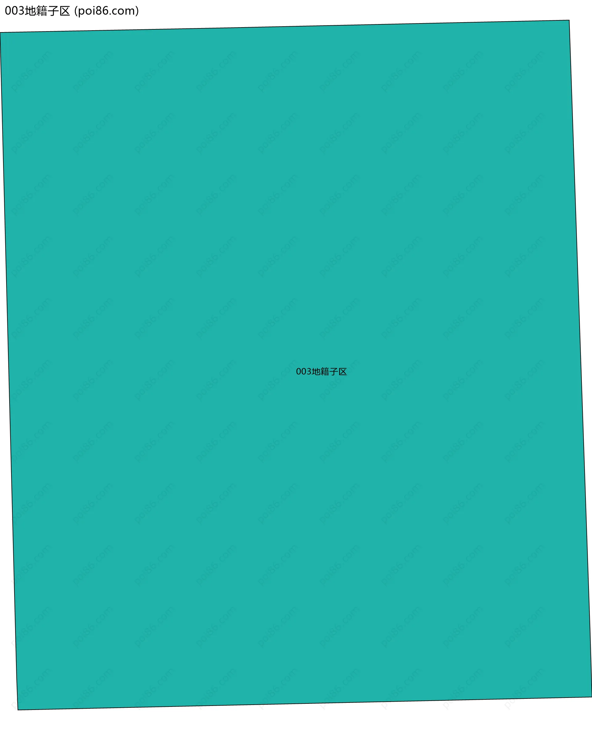 003地籍子区边界地图