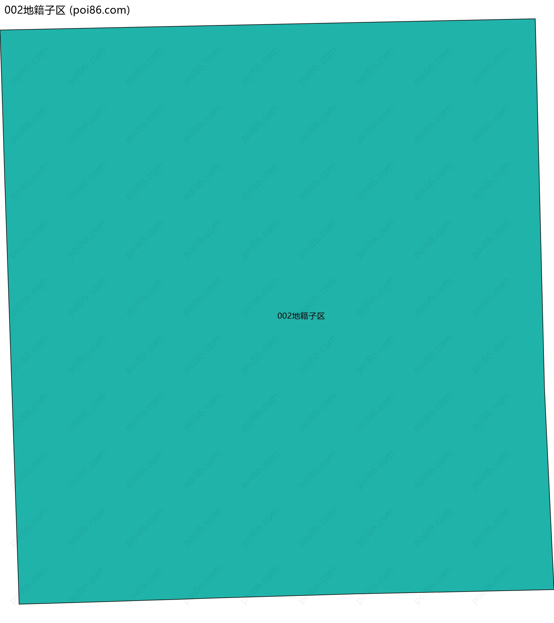 002地籍子区边界地图