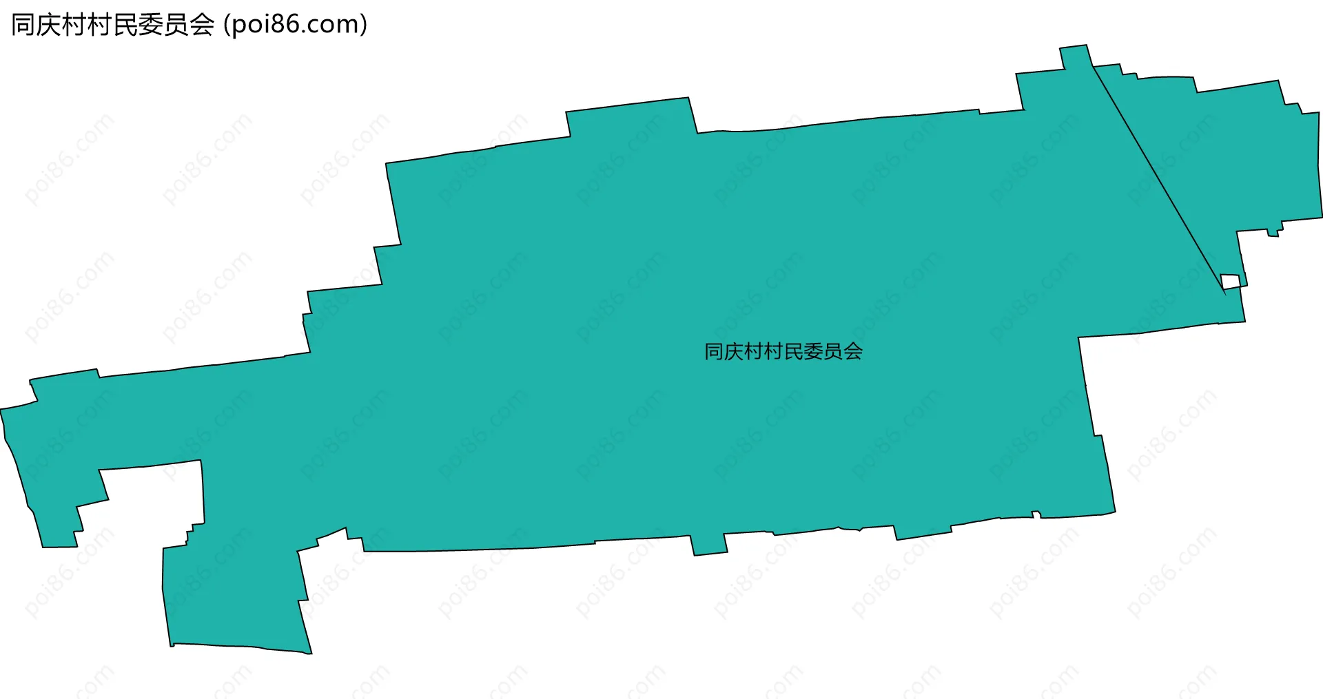 同庆村村民委员会边界地图