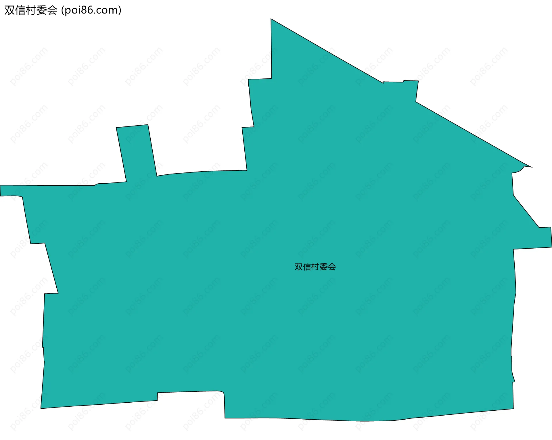 双信村委会边界地图
