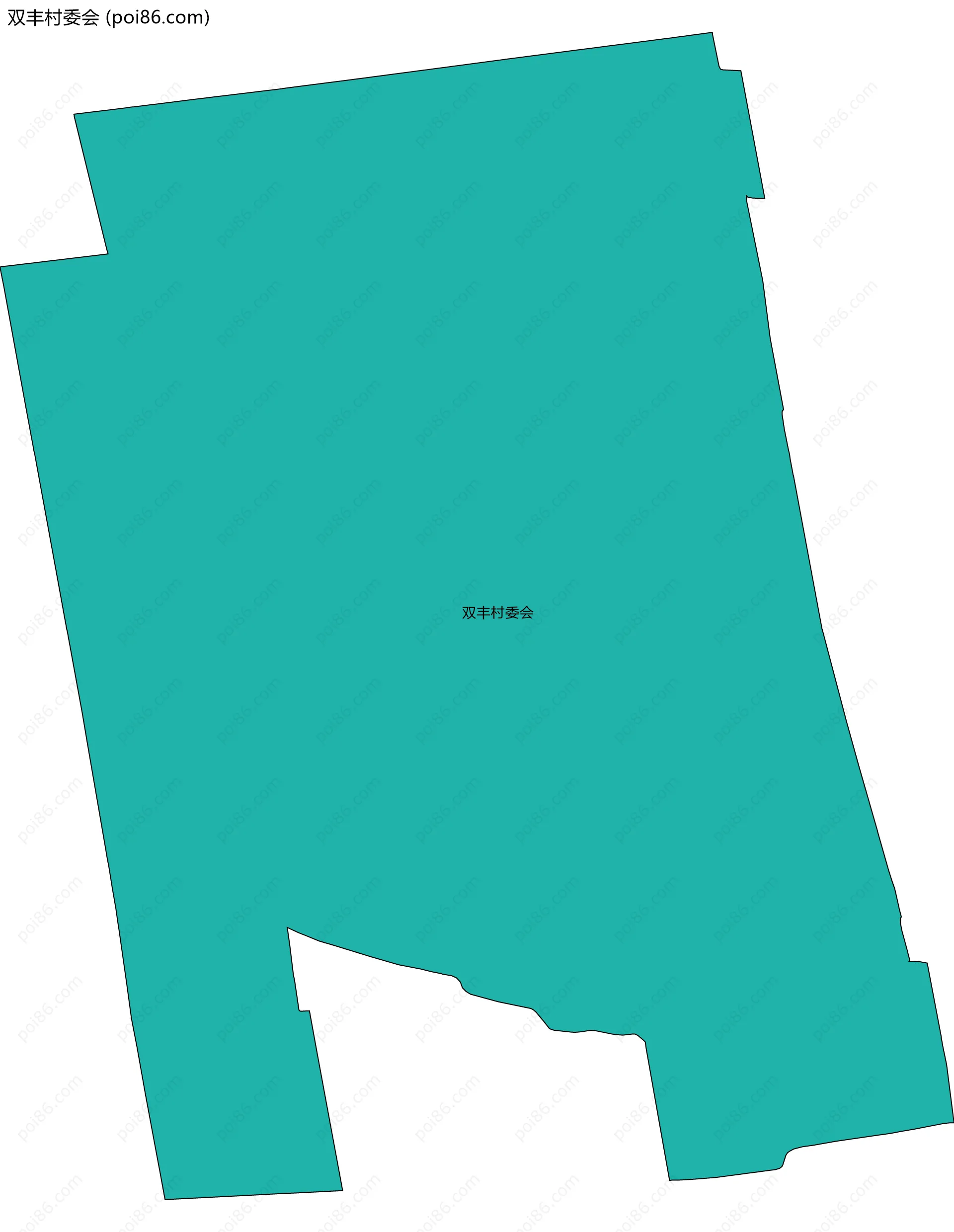双丰村委会边界地图