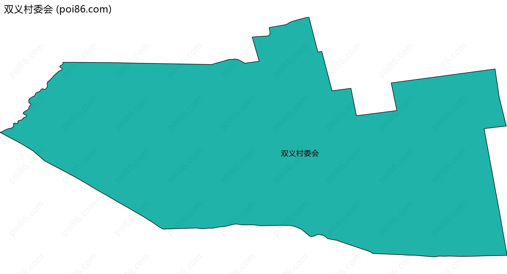 双义村委会边界地图