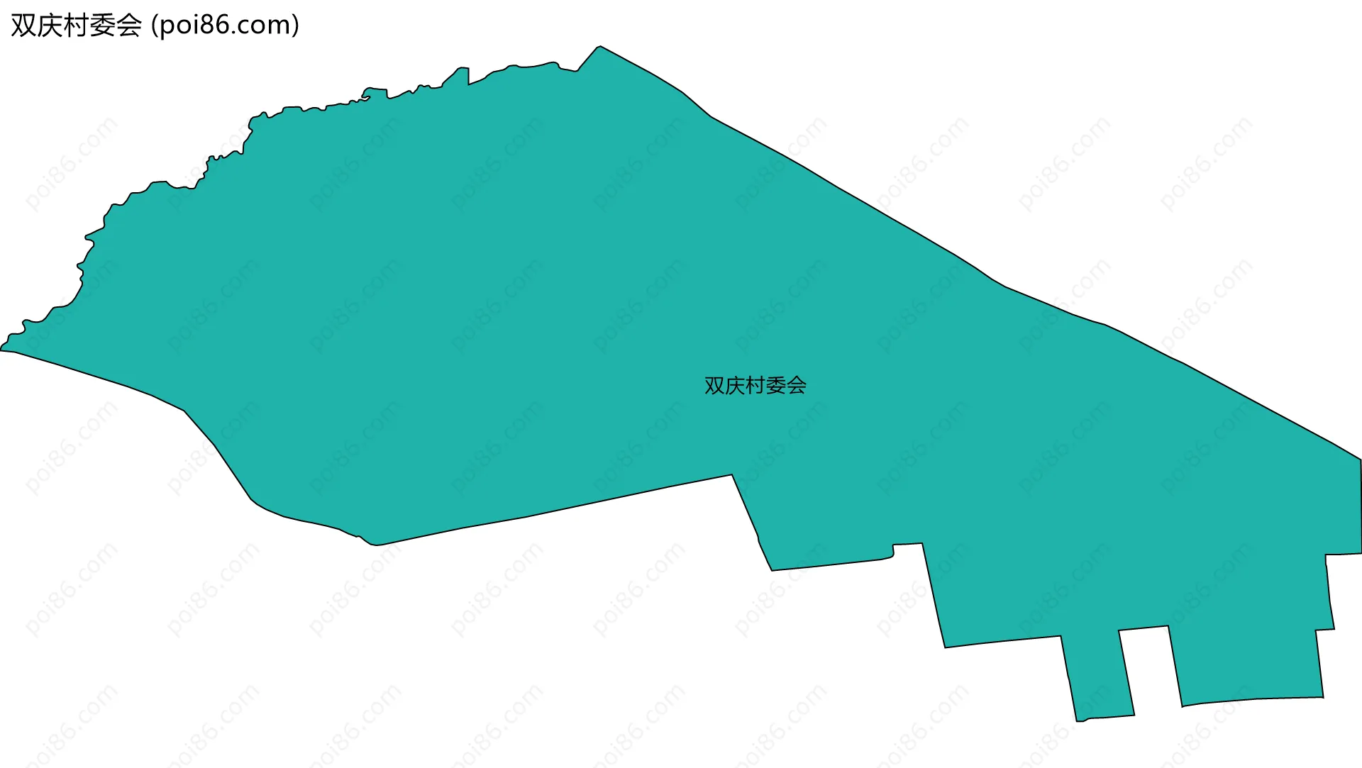 双庆村委会边界地图