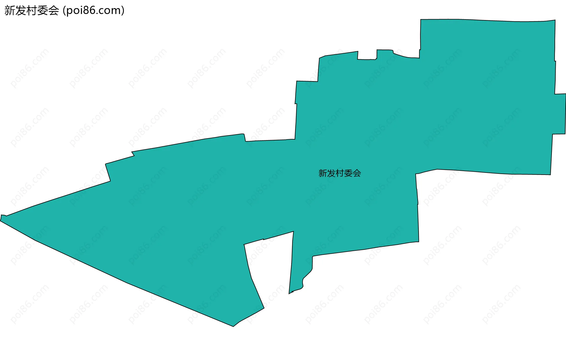 新发村委会边界地图