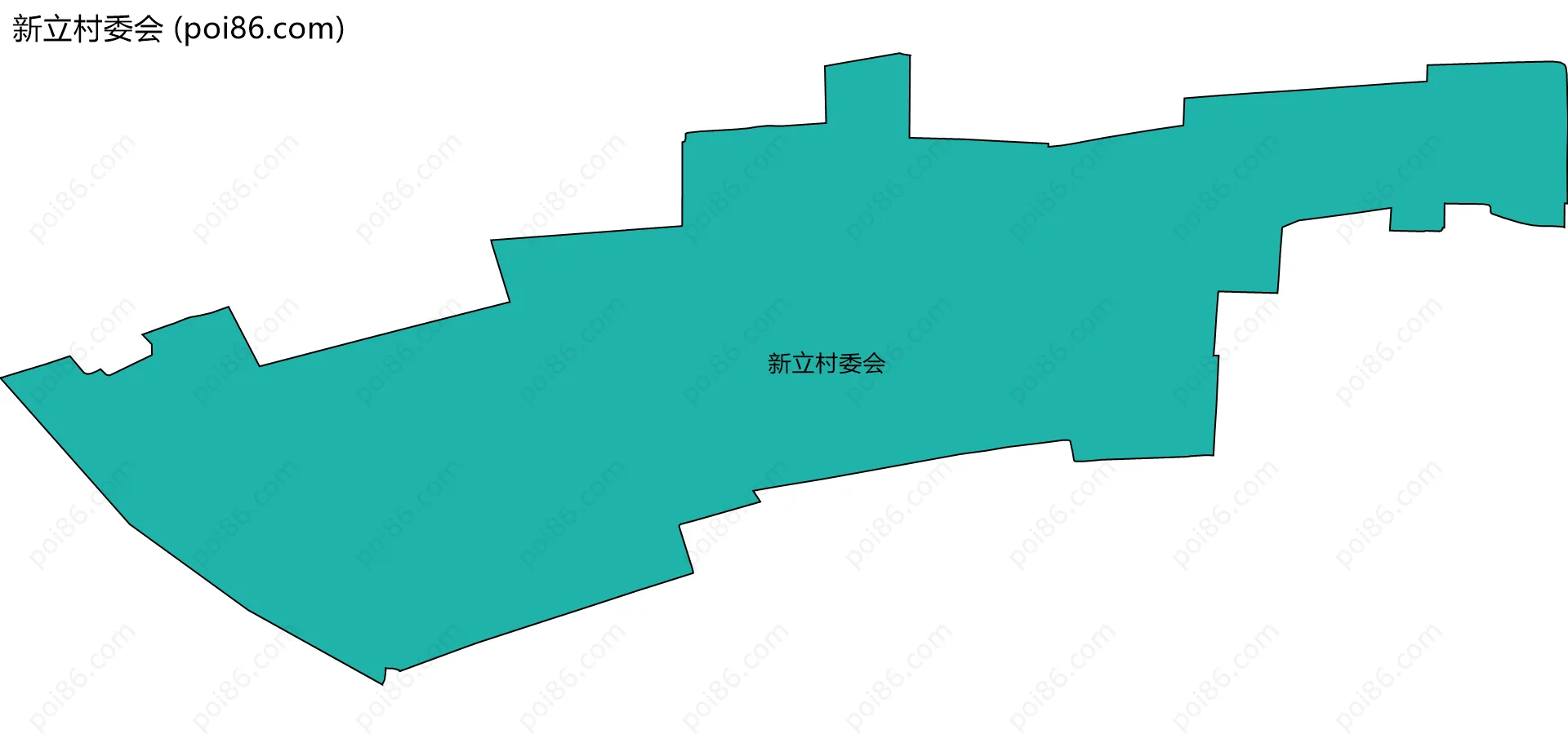 新立村委会边界地图