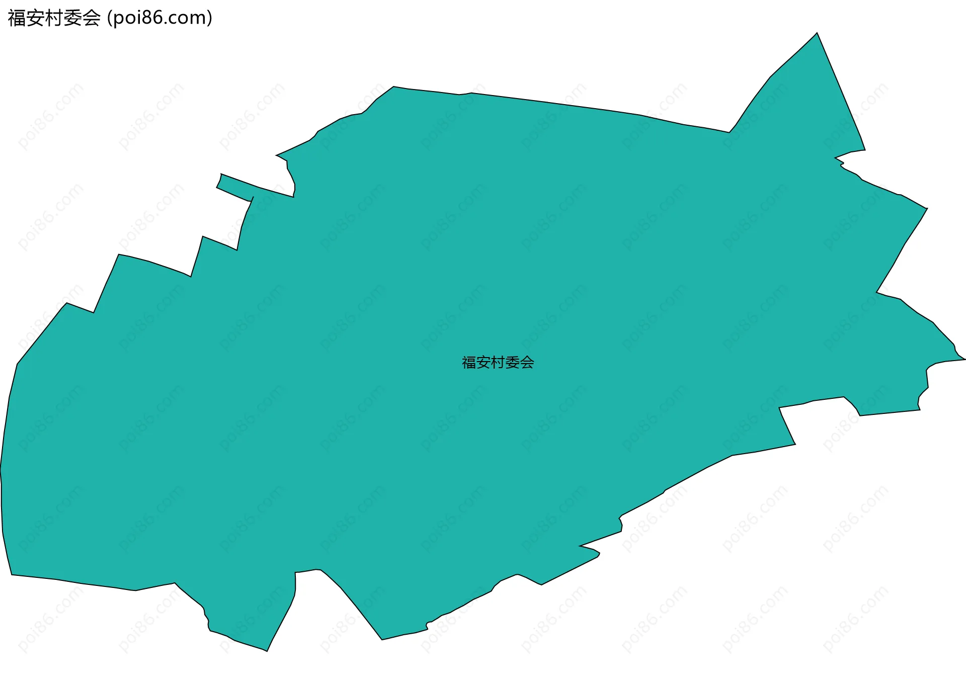 福安村委会边界地图