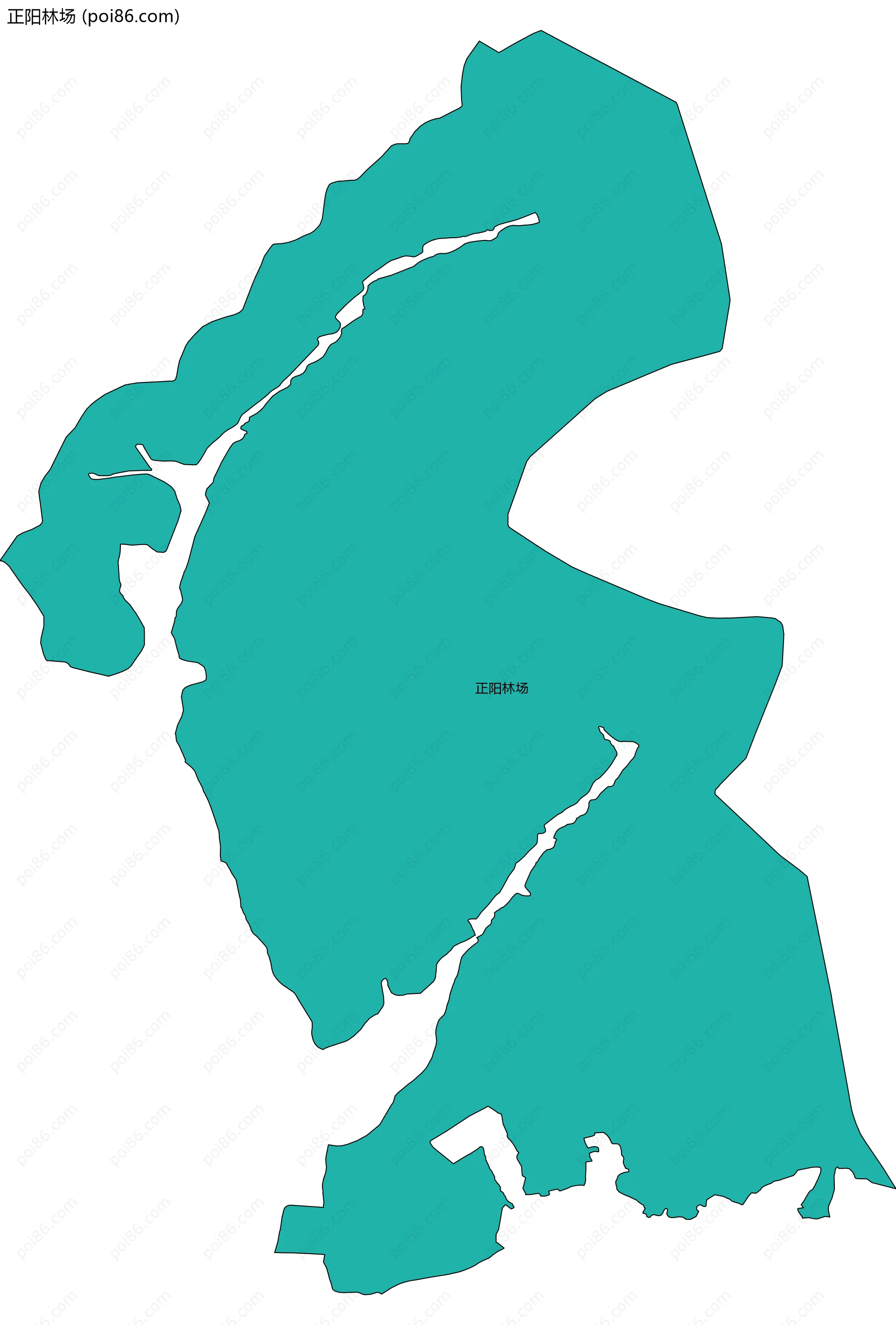 正阳林场边界地图