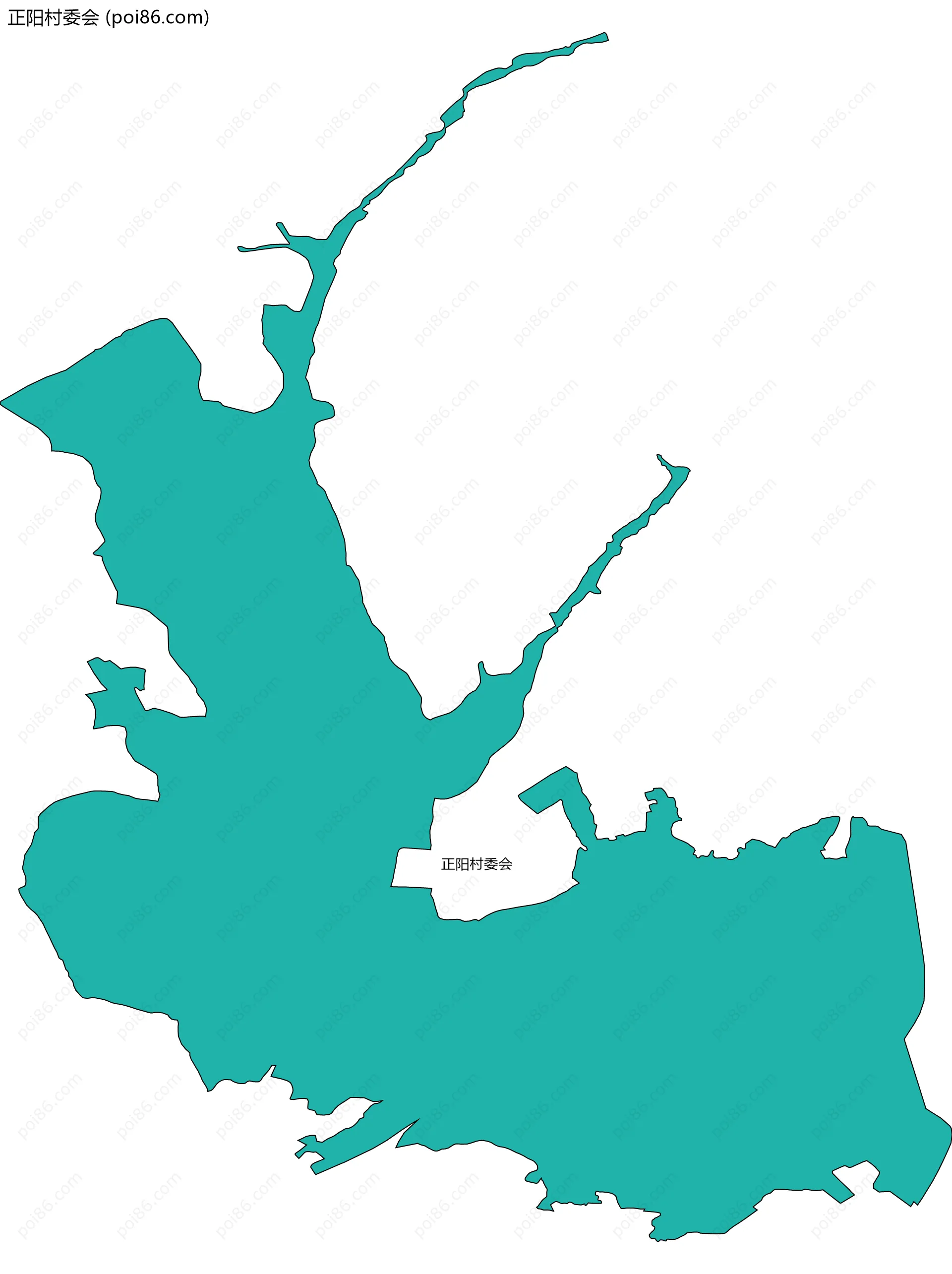 正阳村委会边界地图