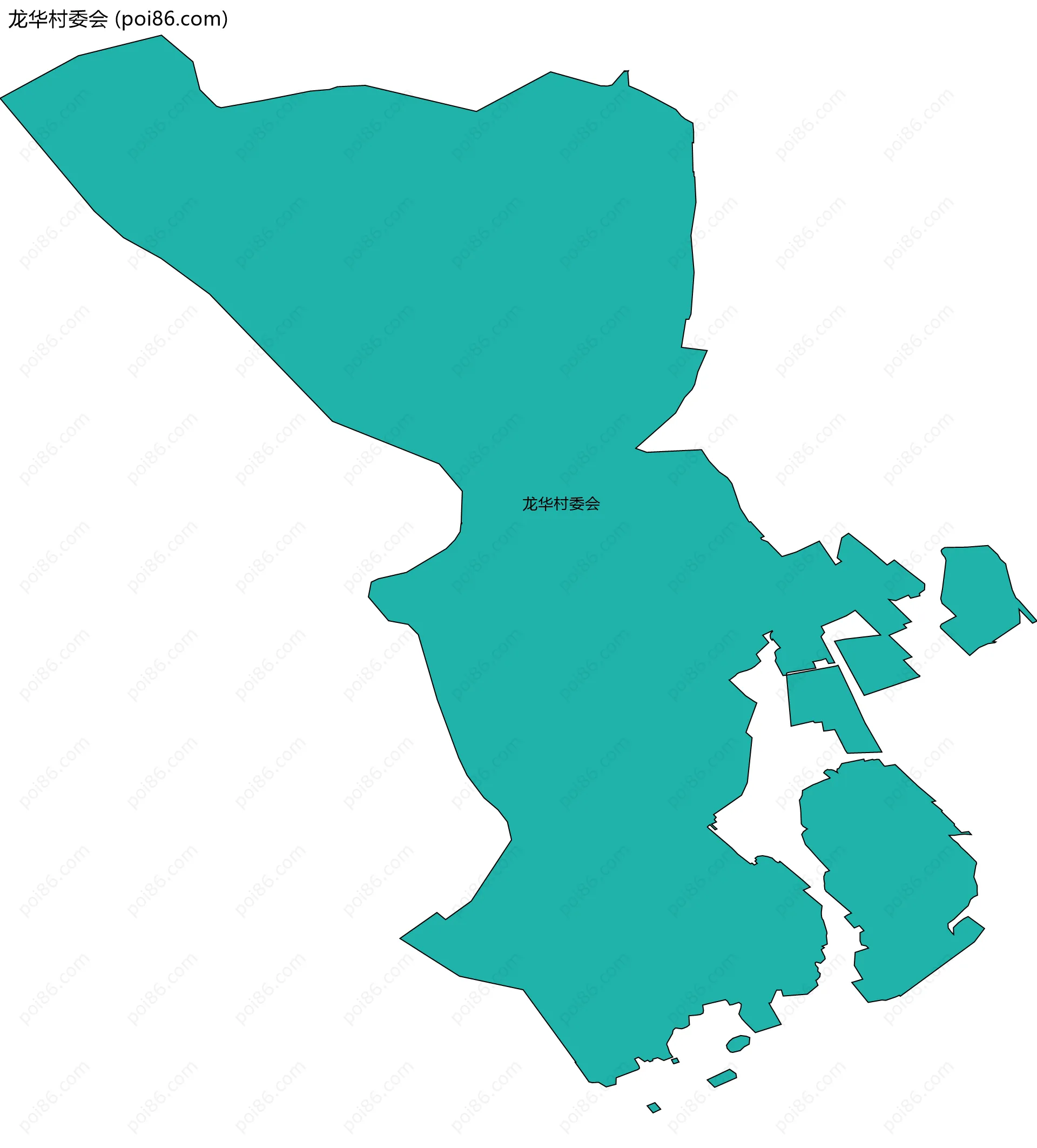龙华村委会边界地图