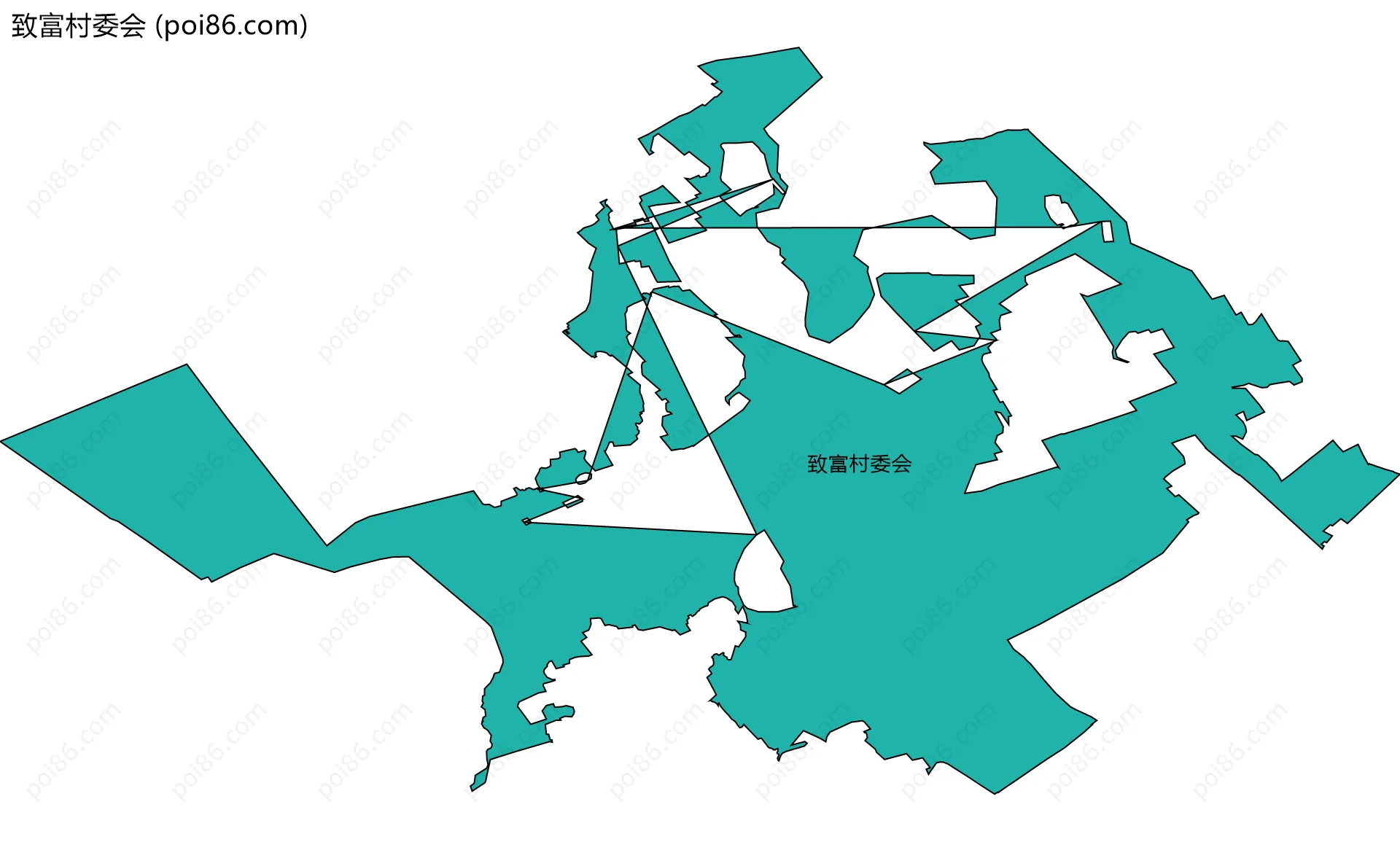 致富村委会边界地图