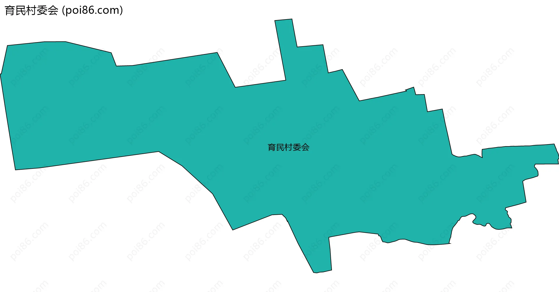 育民村委会边界地图