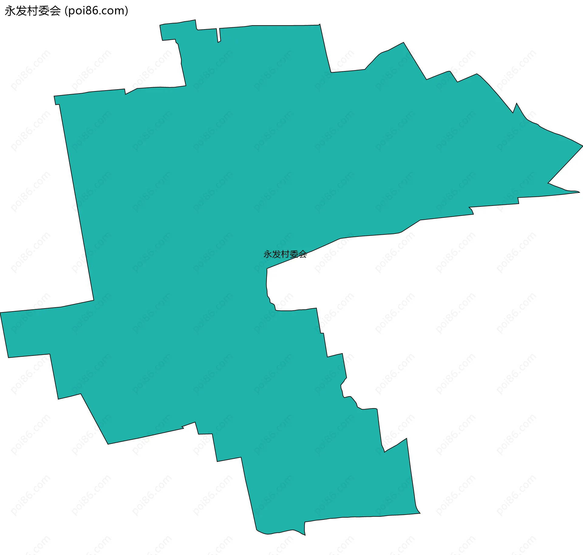 永发村委会边界地图