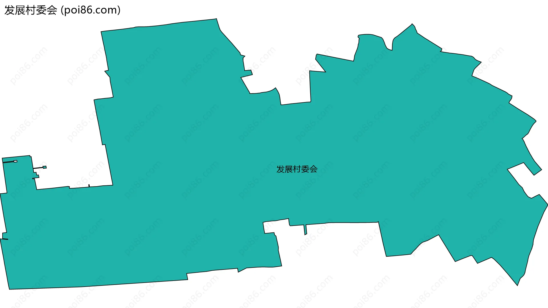 发展村委会边界地图