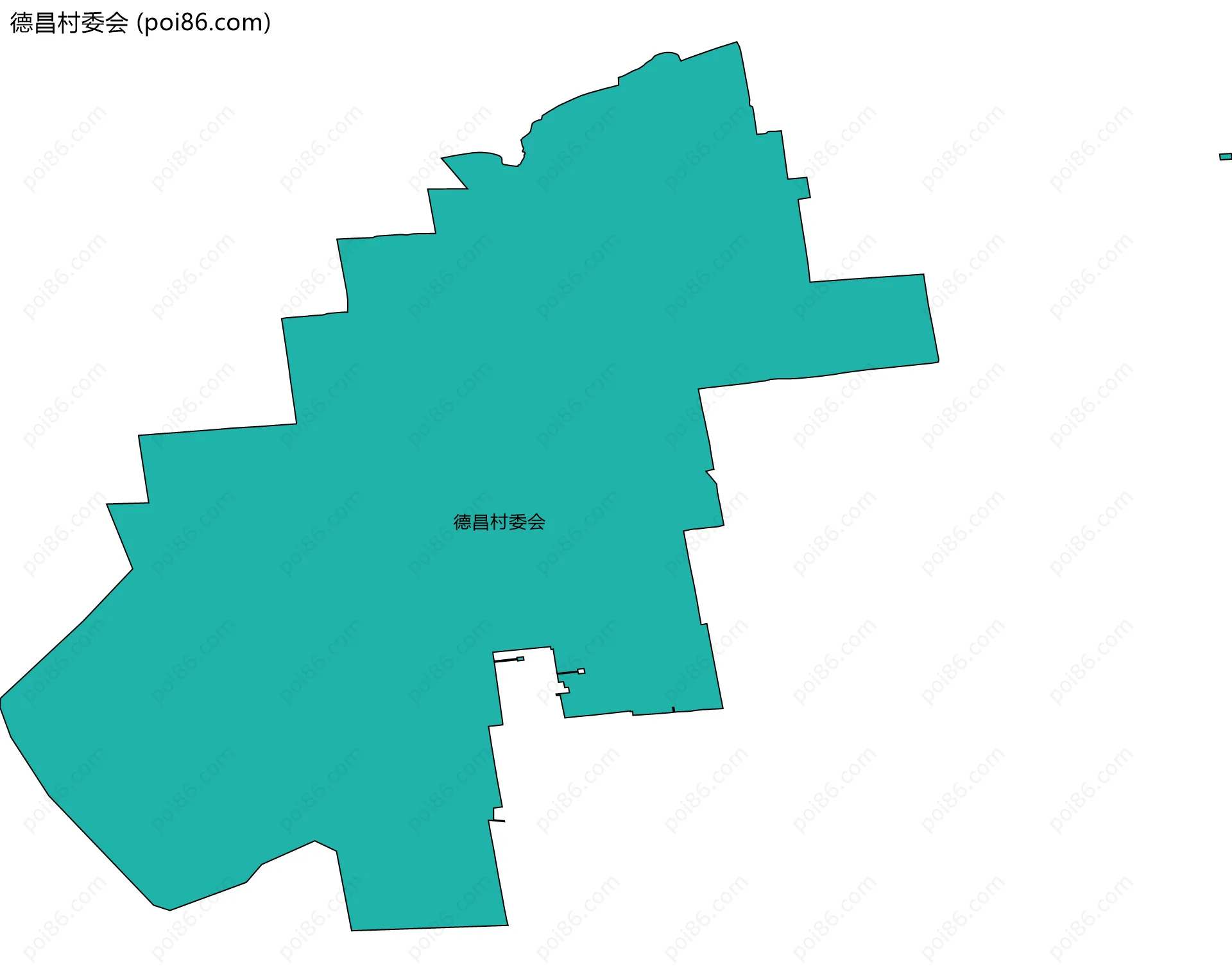 德昌村委会边界地图